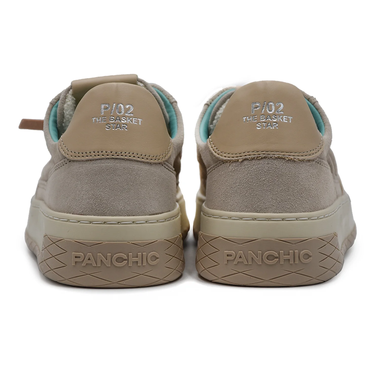 Sneakers Panchic Linea Basket P02 Uomo Grigio Con Logo Posteriore - Image 5