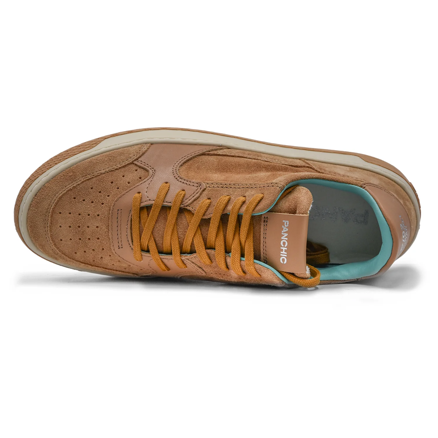 Panchic Sneakers Low-Top Biscotto Uomo Dal Mix Di Materiali - Image 5
