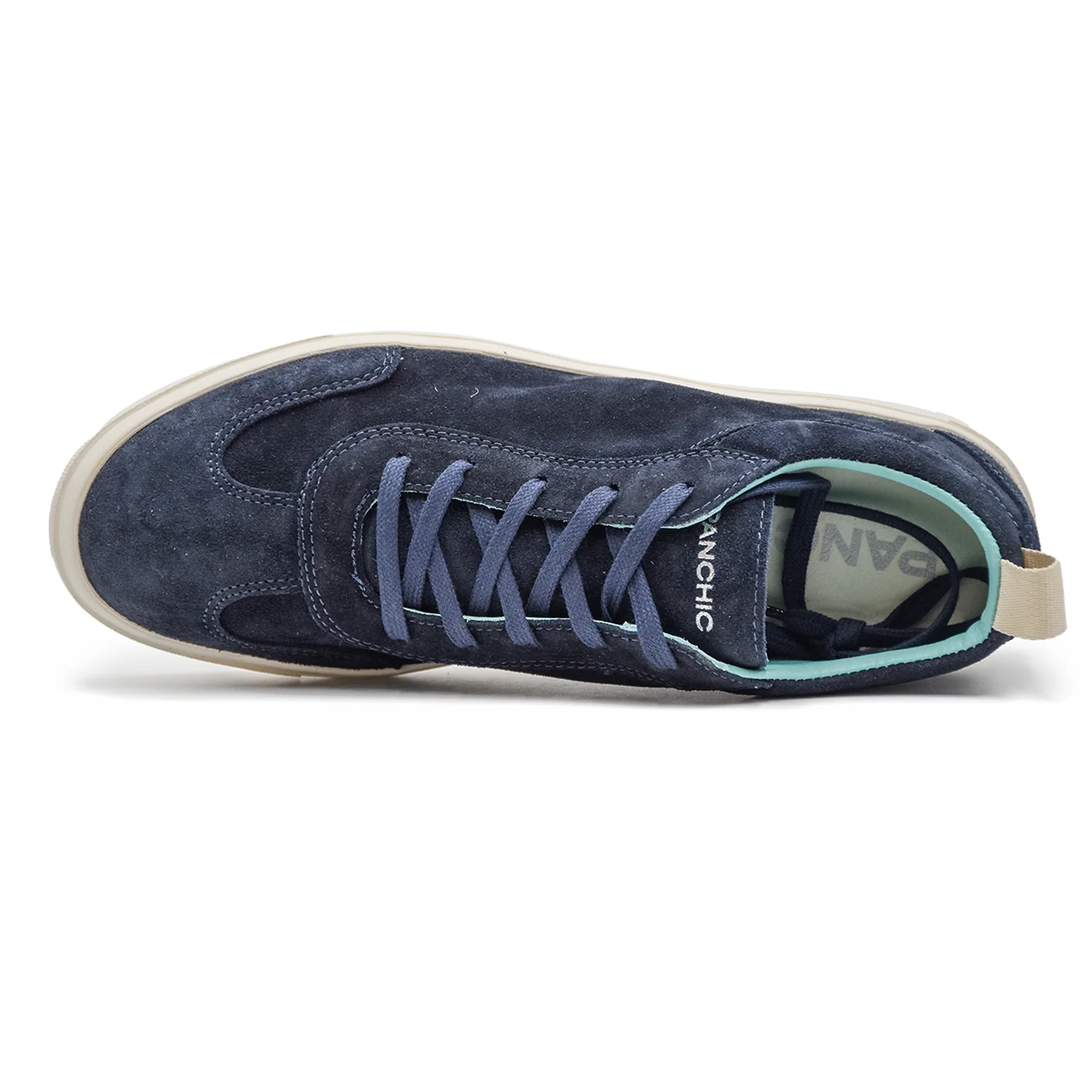 Panchic Uomo Sneakers Camoscio Blu P02 Sottopiede Antibatterico - Image 4