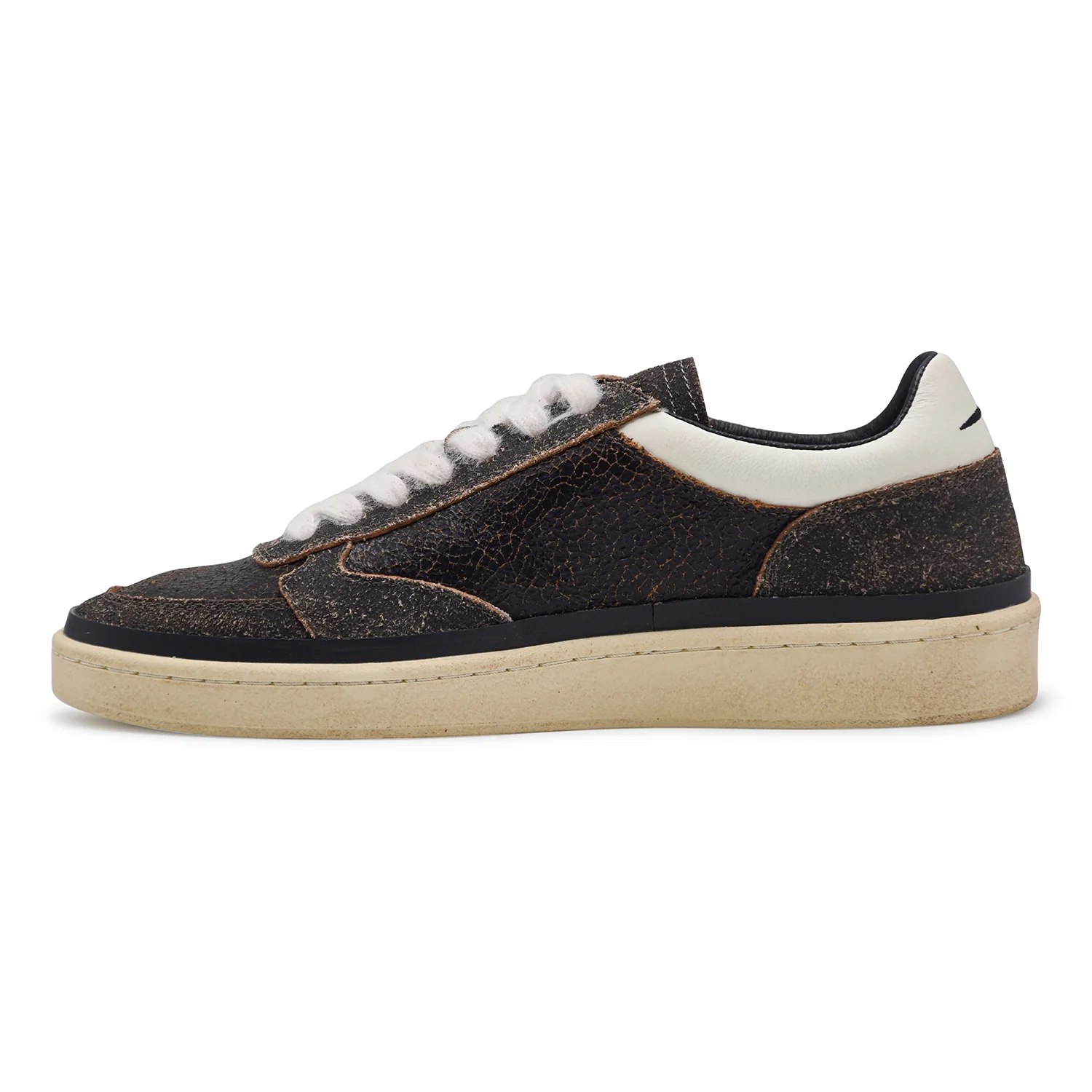 Sneakers Ghoud Uomo PBLM KP01 Vera Pelle Marrone Effetto Vintage - Image 3