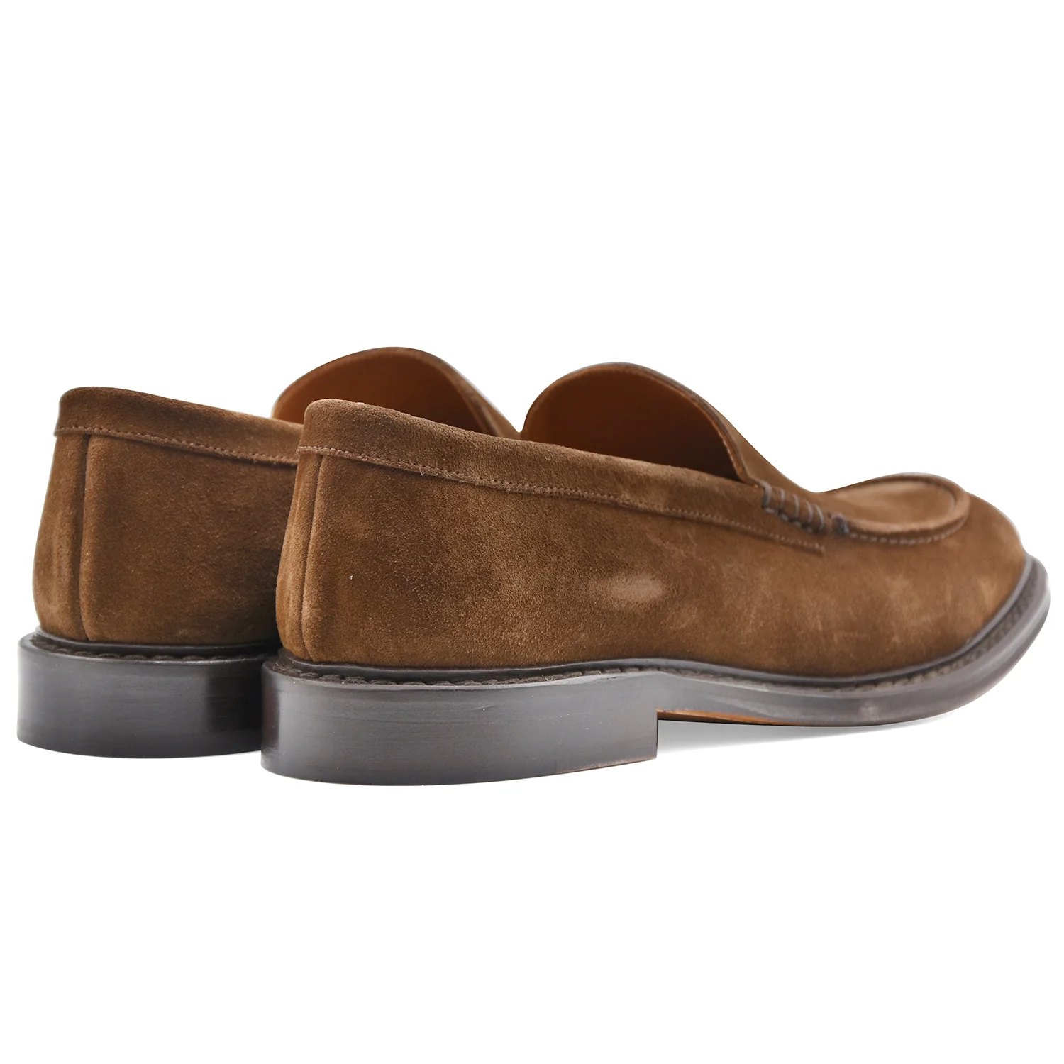 Mocassini Uomo Cerbero PC 3 In Camoscio Marrone Made In Italy - Image 5