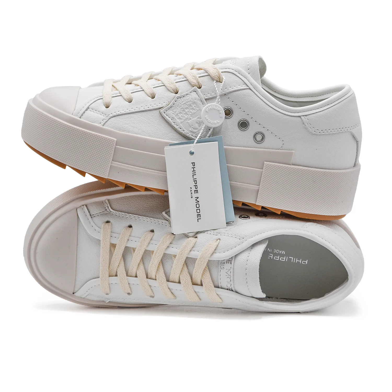 Philippe Model Sneakers Haute Ispirazione Vintage Donna Bianco - Image 3