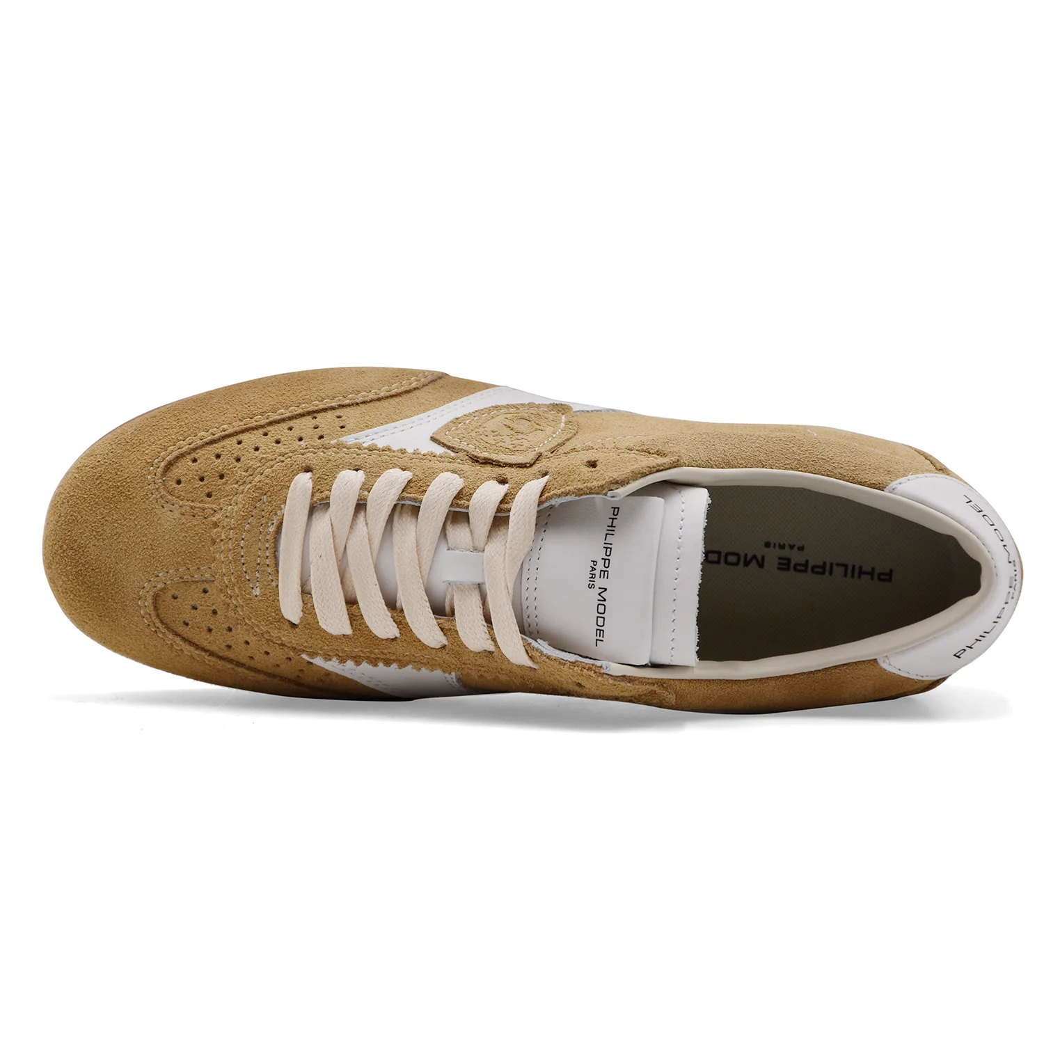 Sneakers Donna Philippe Model PLANCHE LOW Vero Camoscio Beige - Image 3