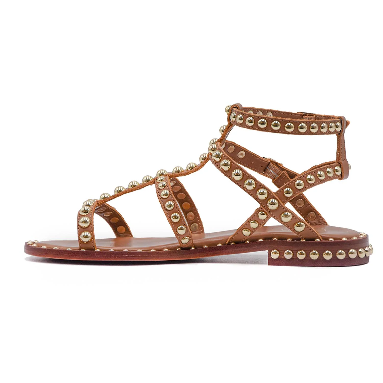 Ash Sandali Flat Precious Beige Donna Suola In Cuoio Flessibile - Image 3