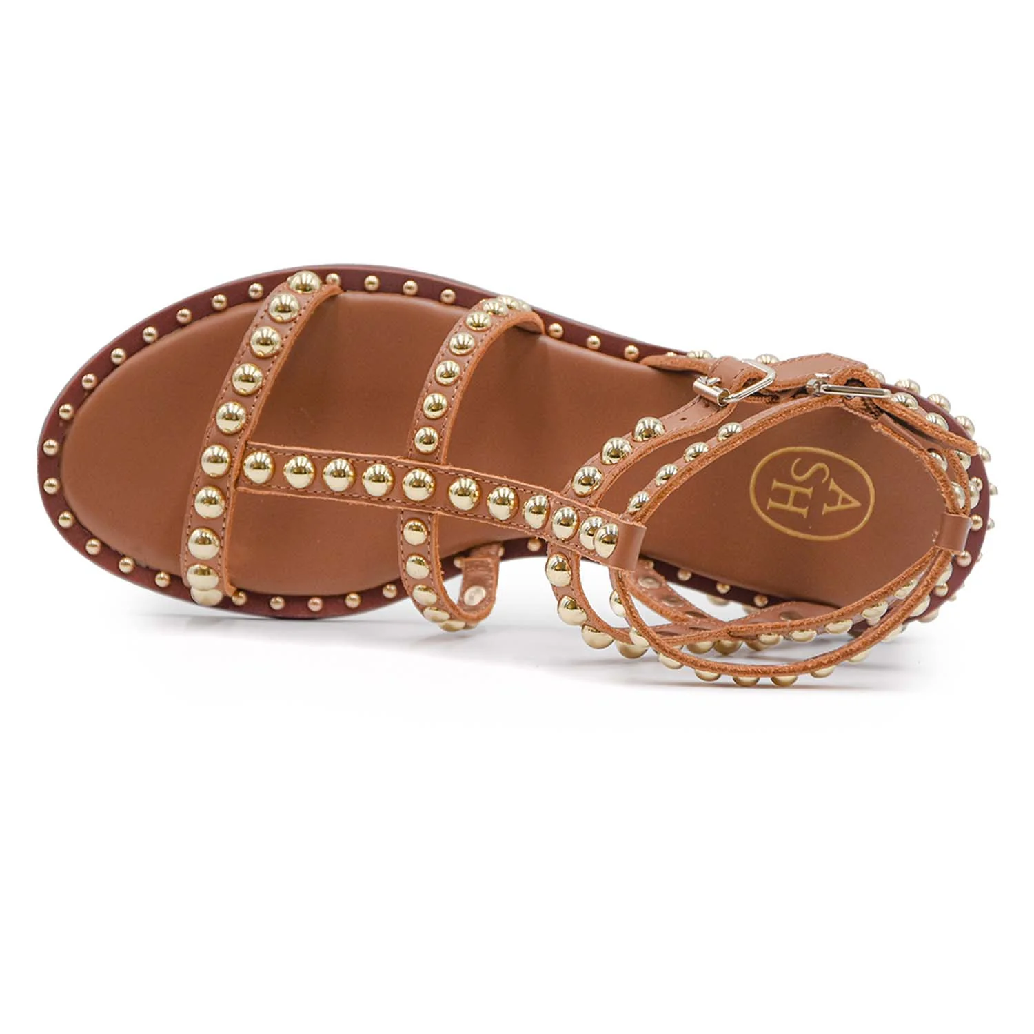 Ash Sandali Flat Precious Beige Donna Suola In Cuoio Flessibile - Image 4