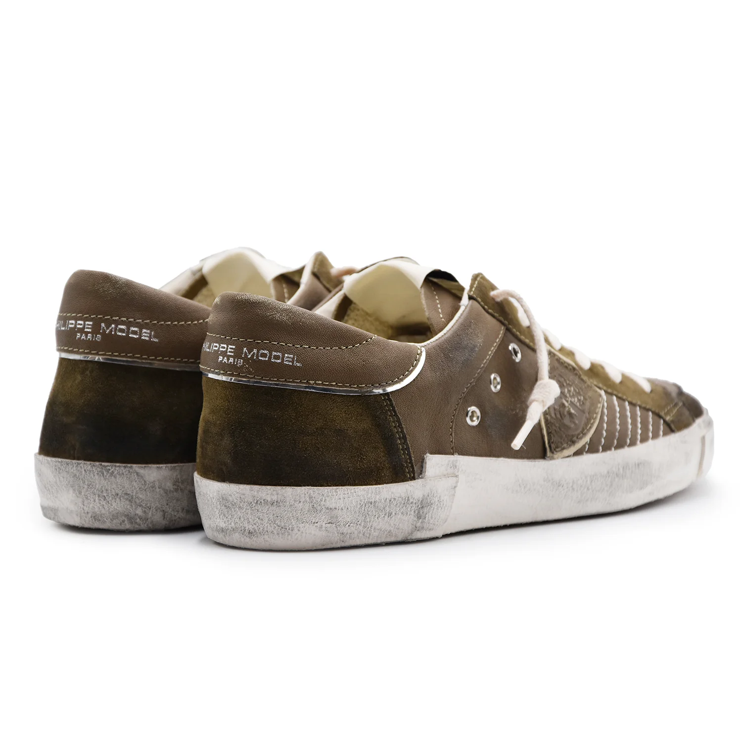 Sneakers Uomo Philippe Model Paris PRSX Mix Militare Grintoso - Image 4