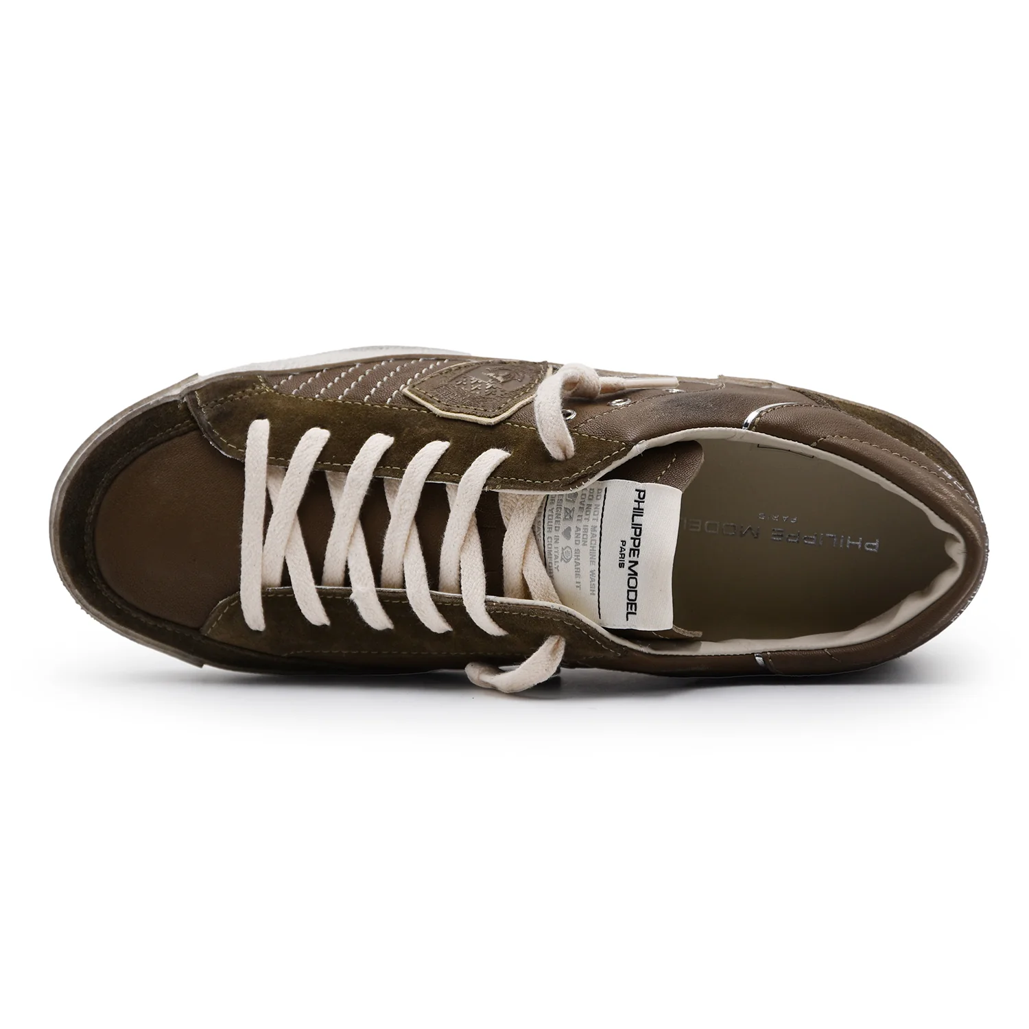 Sneakers Uomo Philippe Model Paris PRSX Mix Militare Grintoso - Image 5
