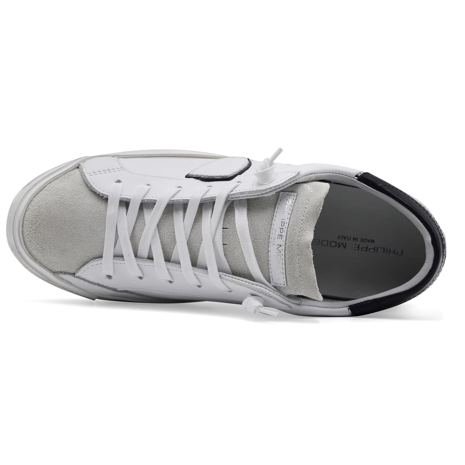 Sneakers Philippe Model Uomo PRSX Bianco Trattamento Vintage - Image 4