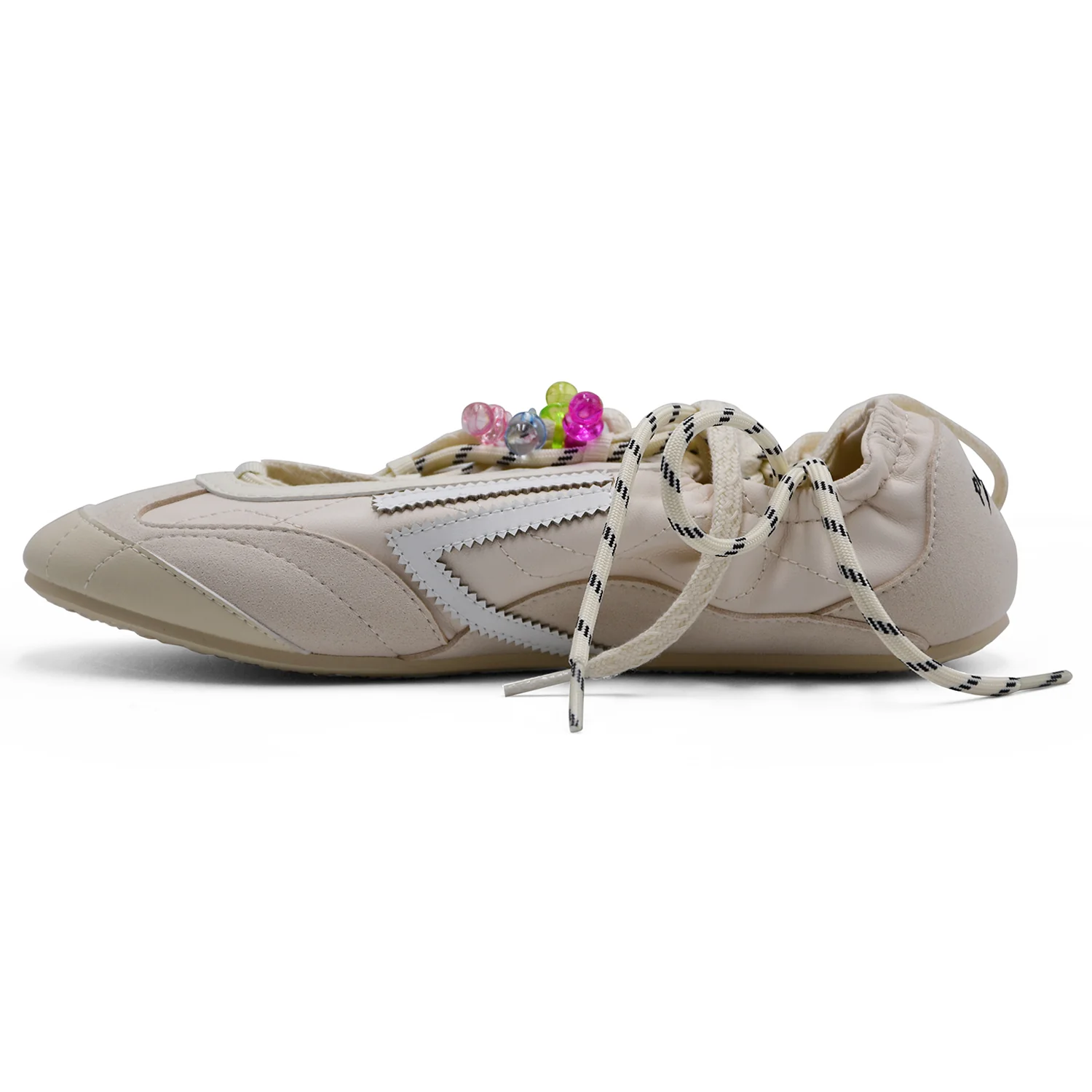 Sneakers Ballerine Puraai Donna Bianco 8.02 Lizard Lunar Silk - Image 5