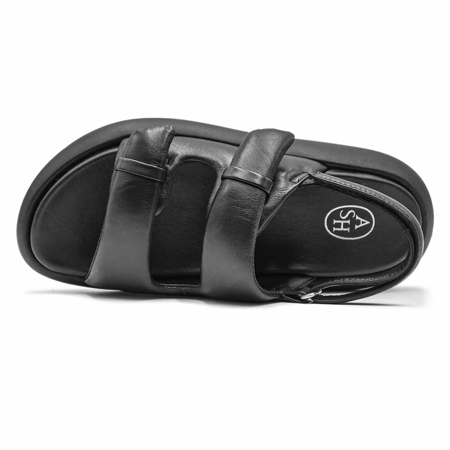 Sandali Ash Donna Vinci Multicinghia Nero Con Chiusura A Velcro - Image 3
