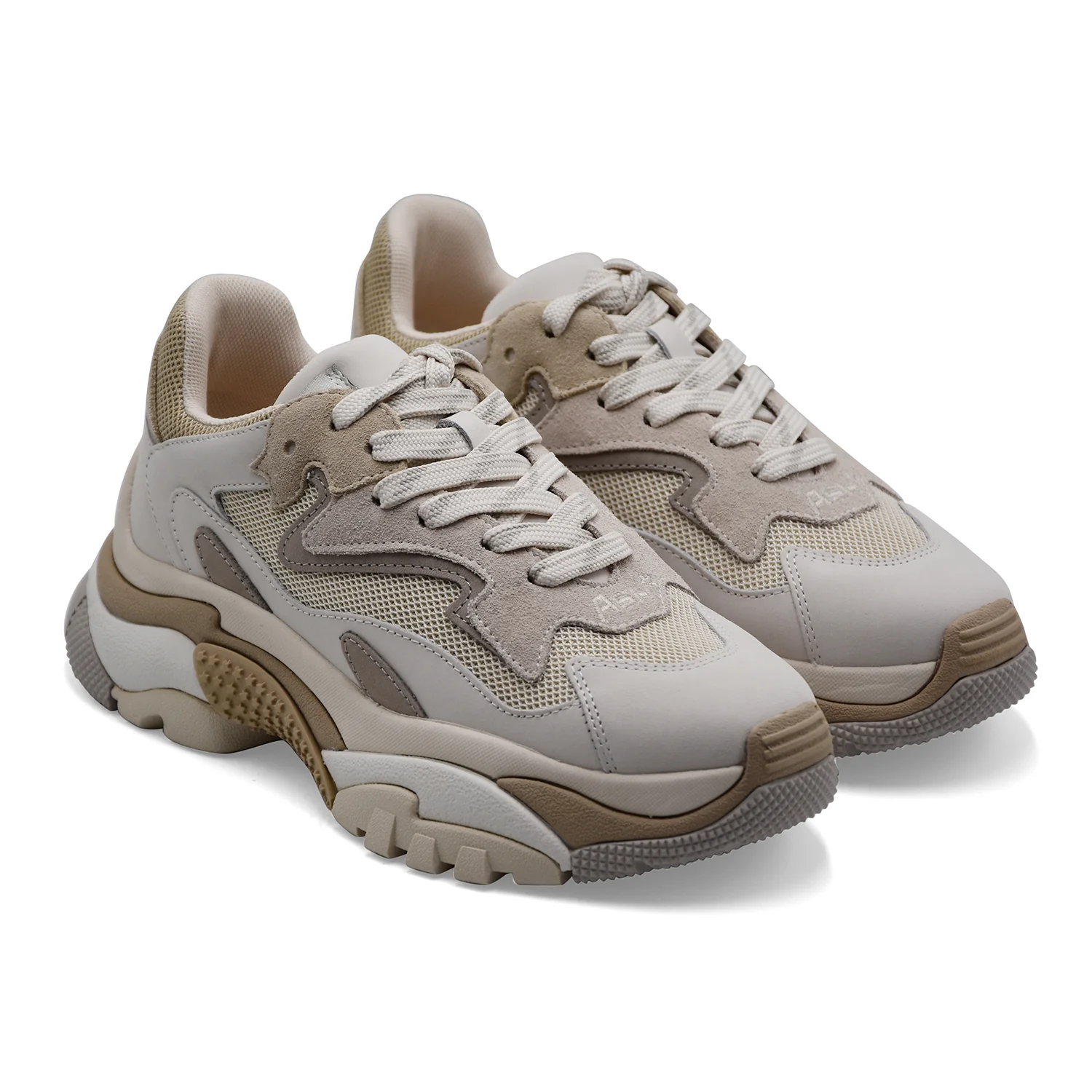 Sneakers Donna Ash Addict 01 Gesso Beige Sabbia Ben Abbinabili - Image 2