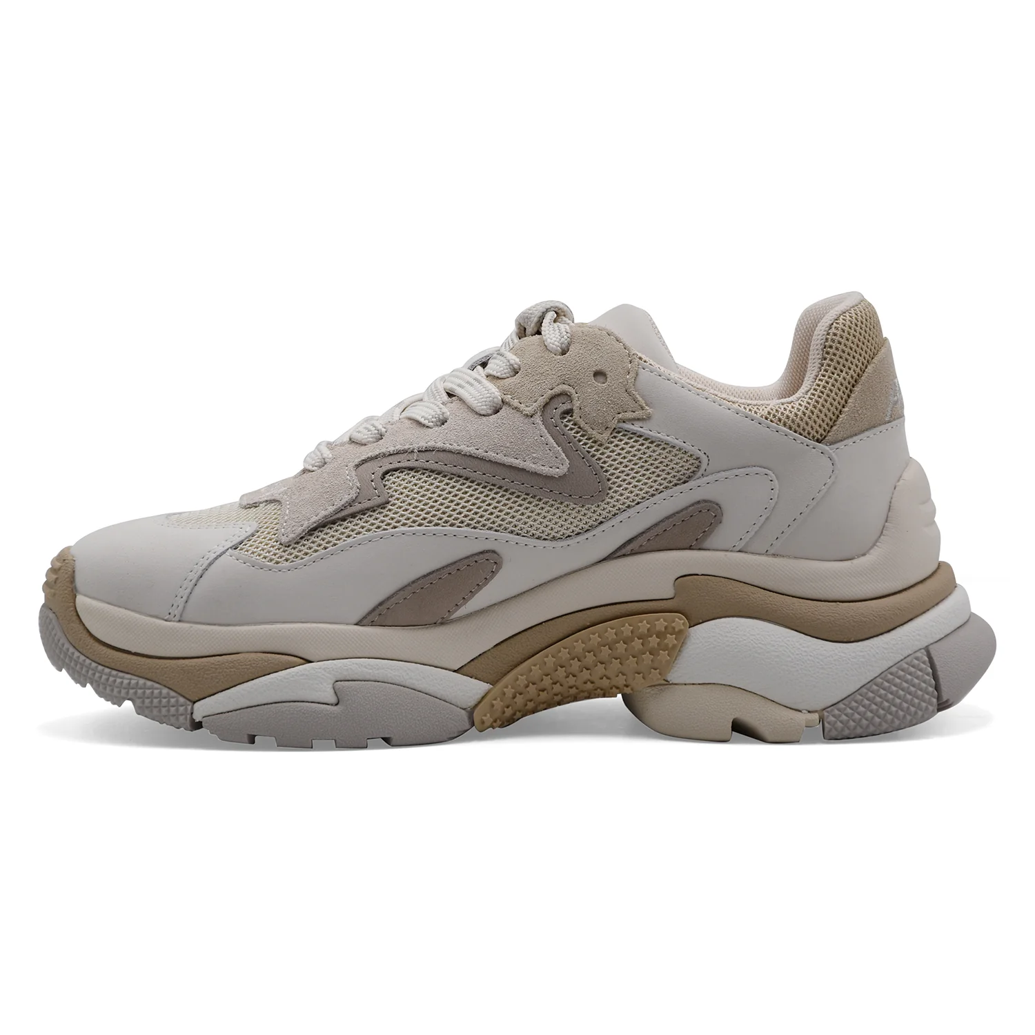 Sneakers Donna Ash Addict 01 Gesso Beige Sabbia Ben Abbinabili - Image 3