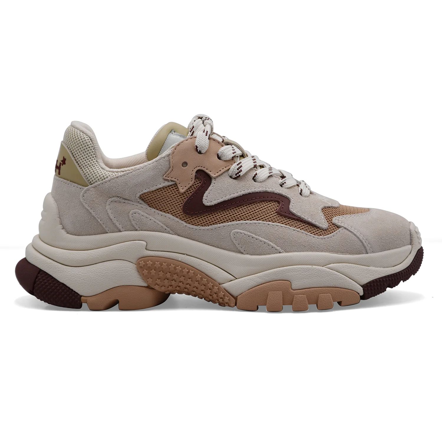 Sneakers Ash Addict 03 Talc Cappuccino Donna Inserti Multicolor