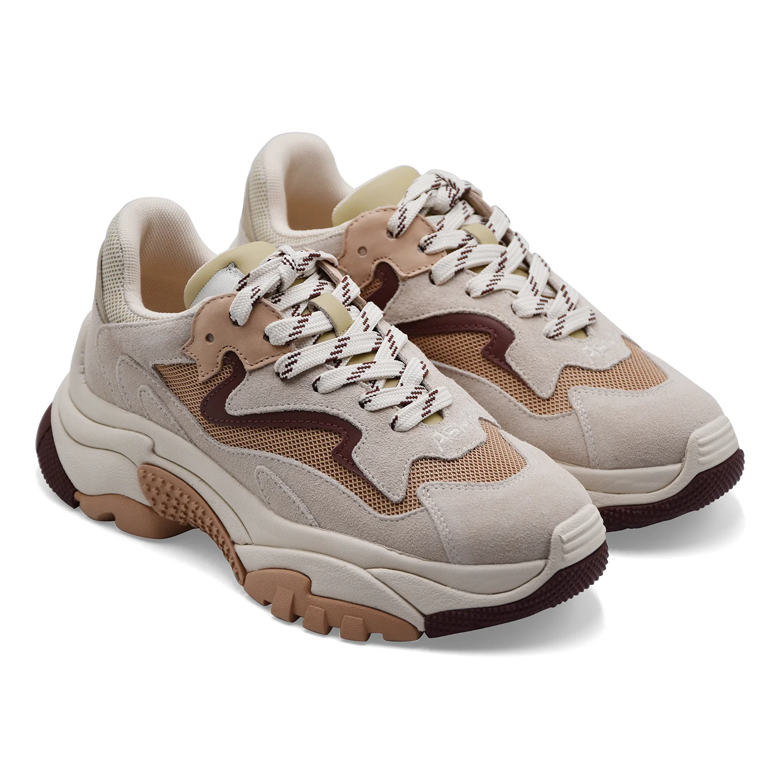 Sneakers Ash Addict 03 Talc Cappuccino Donna Inserti Multicolor - Image 2