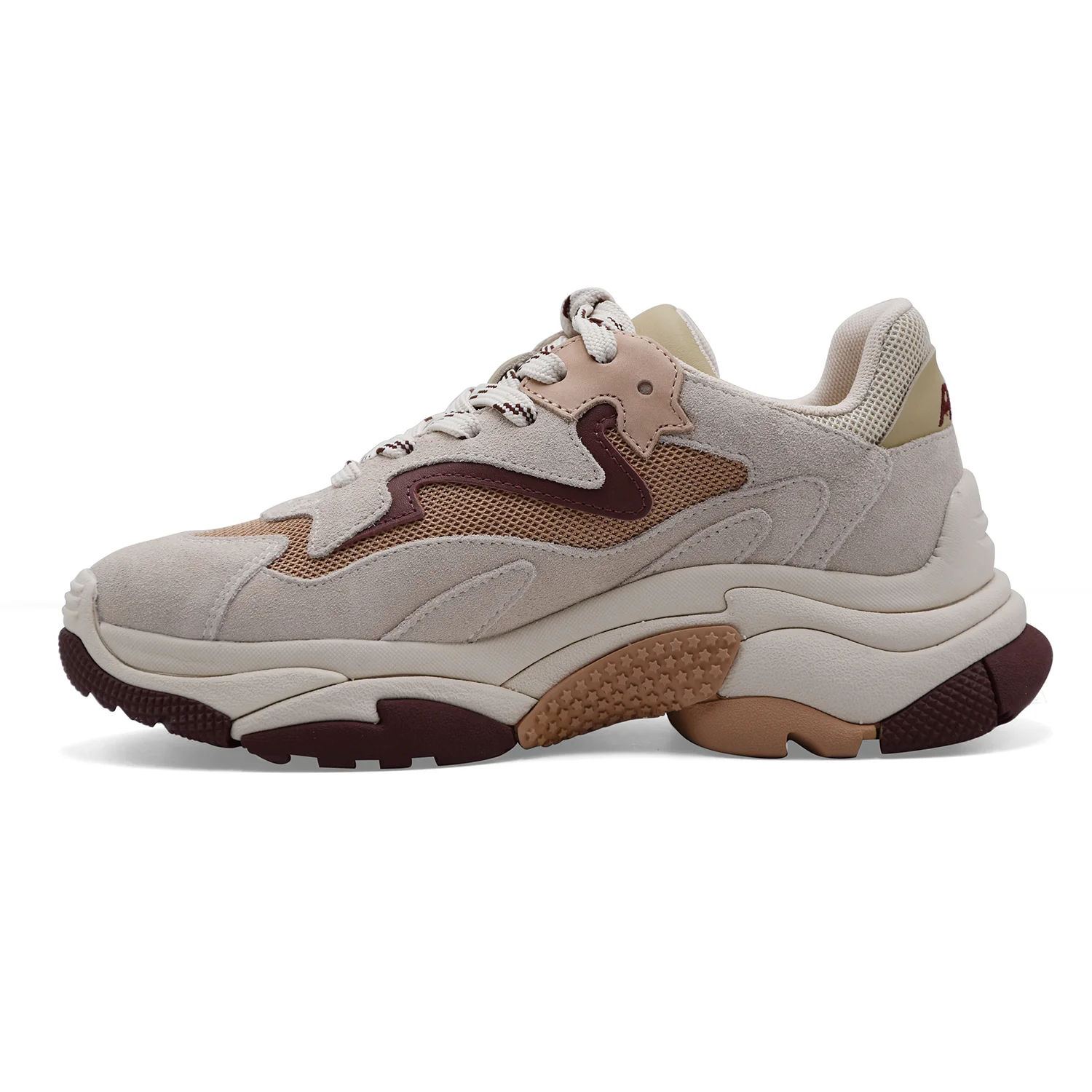 Sneakers Ash Addict 03 Talc Cappuccino Donna Inserti Multicolor - Image 4