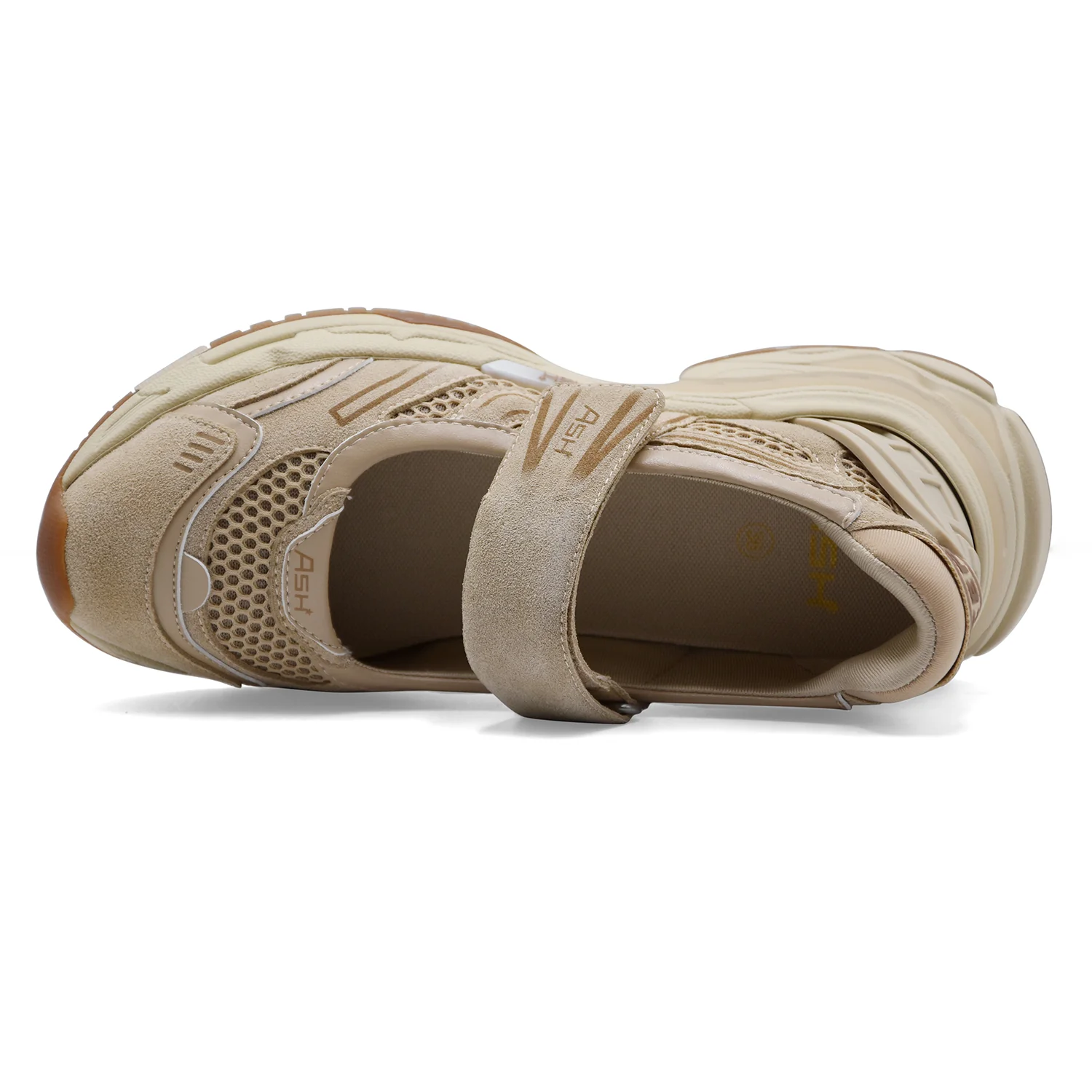 Sneakers Mary Jane Donna Ash Rolls Mesh Tecnico Cappuccino Donna - Image 3