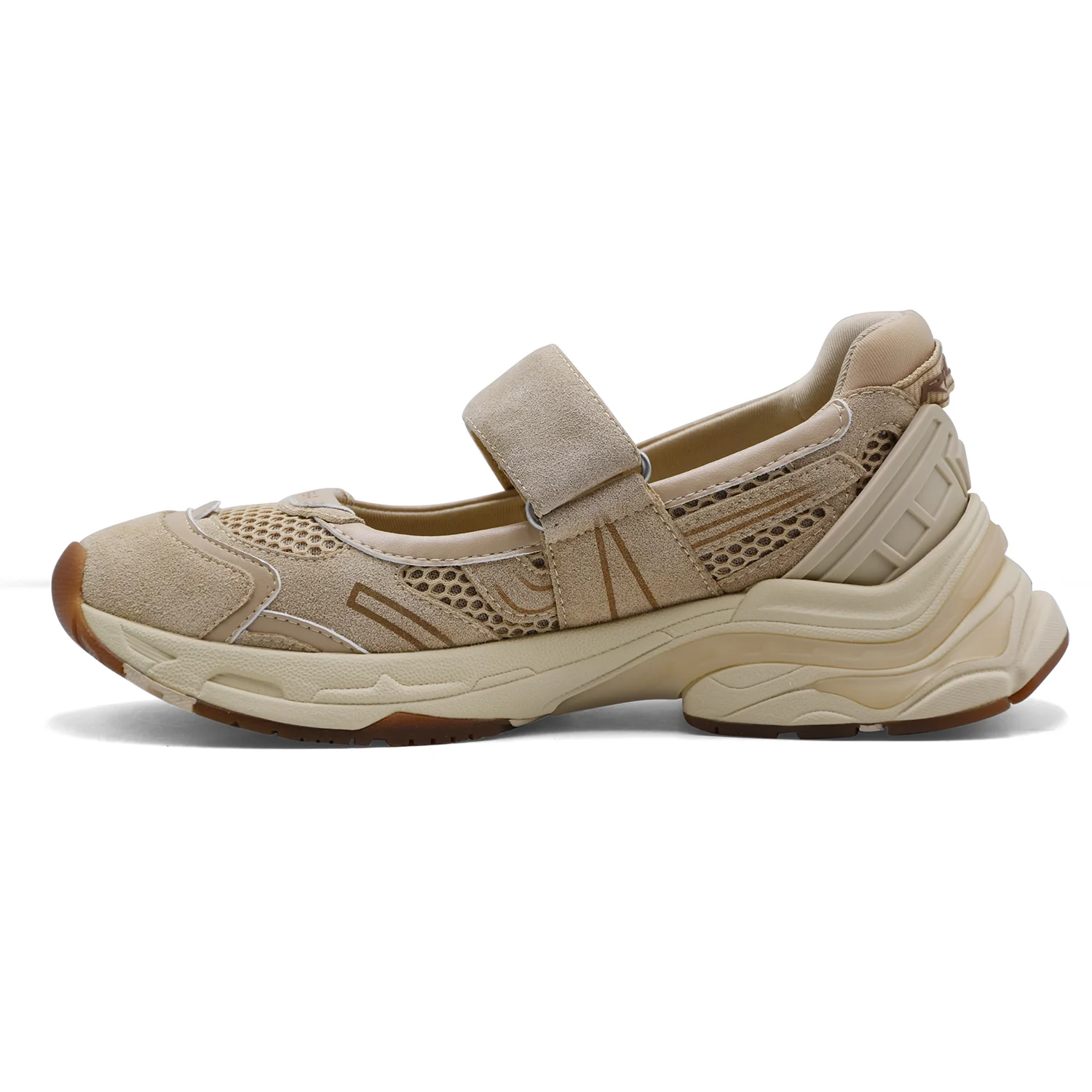 Sneakers Mary Jane Donna Ash Rolls Mesh Tecnico Cappuccino Donna - Image 4