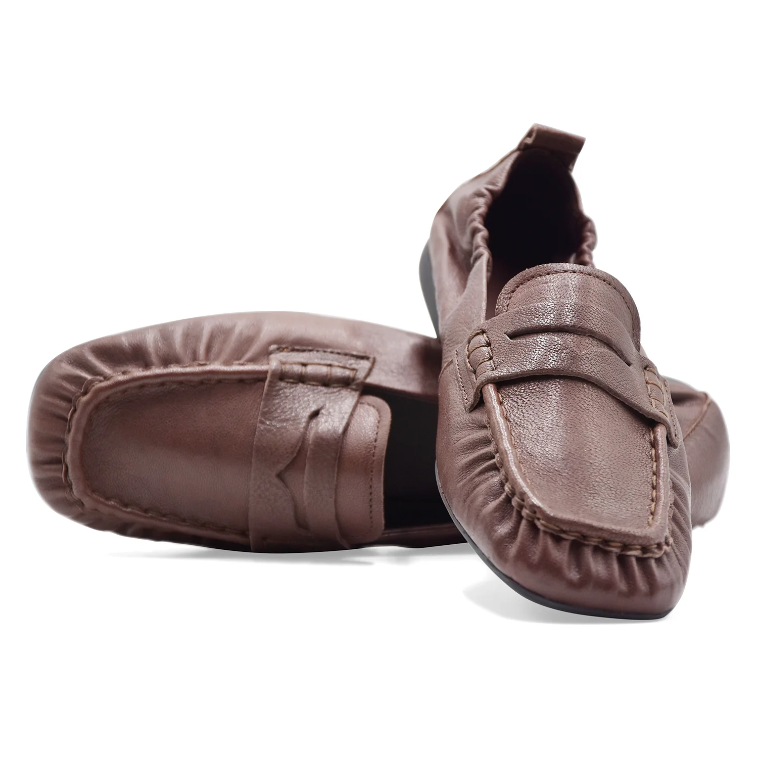 Mocassini Copenhagen Studios Donna CPH885 In Vera Pelle Marrone - Image 3