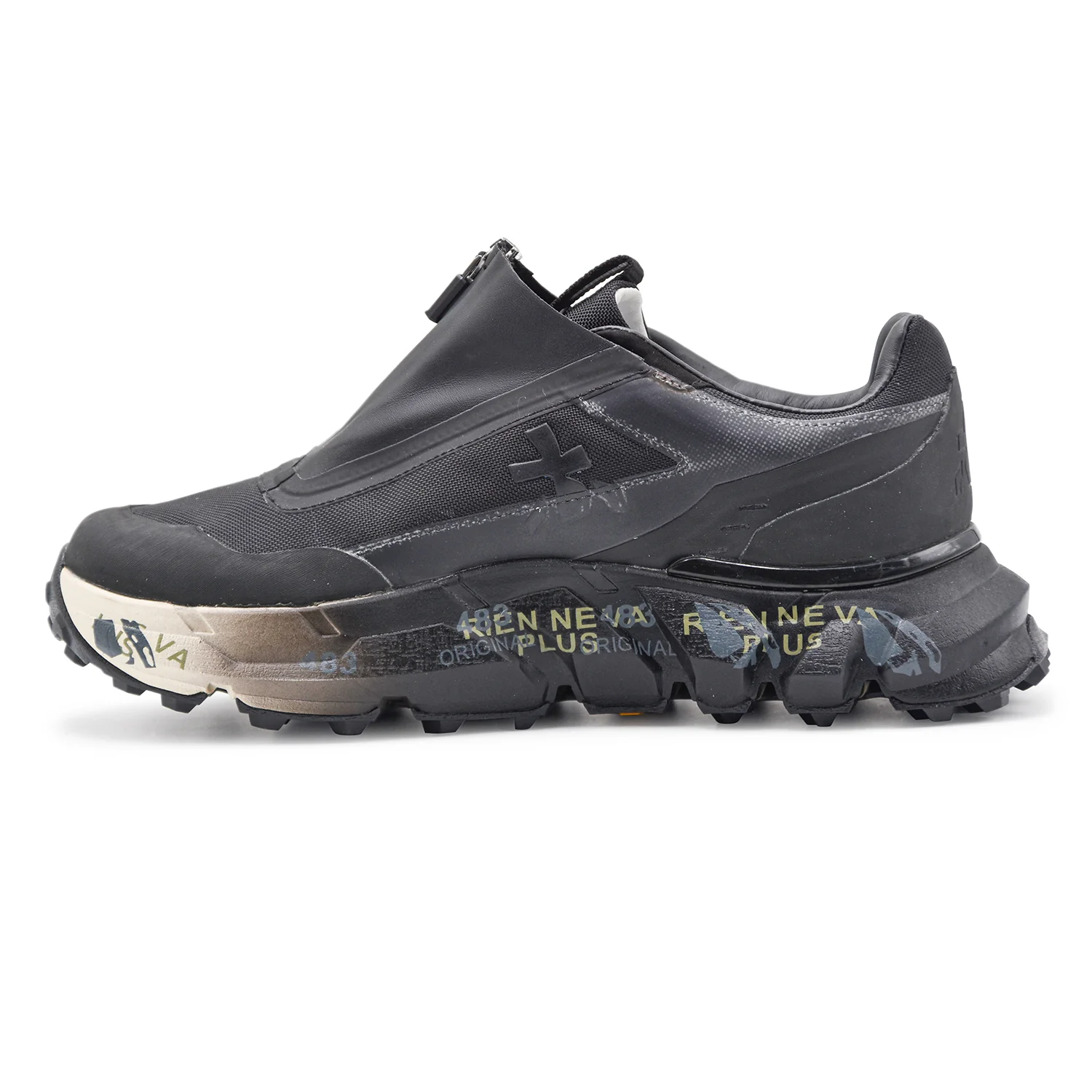 Sneakers Premiata Sciliard 448 Donna Tessuto Nero Resistente - Image 3