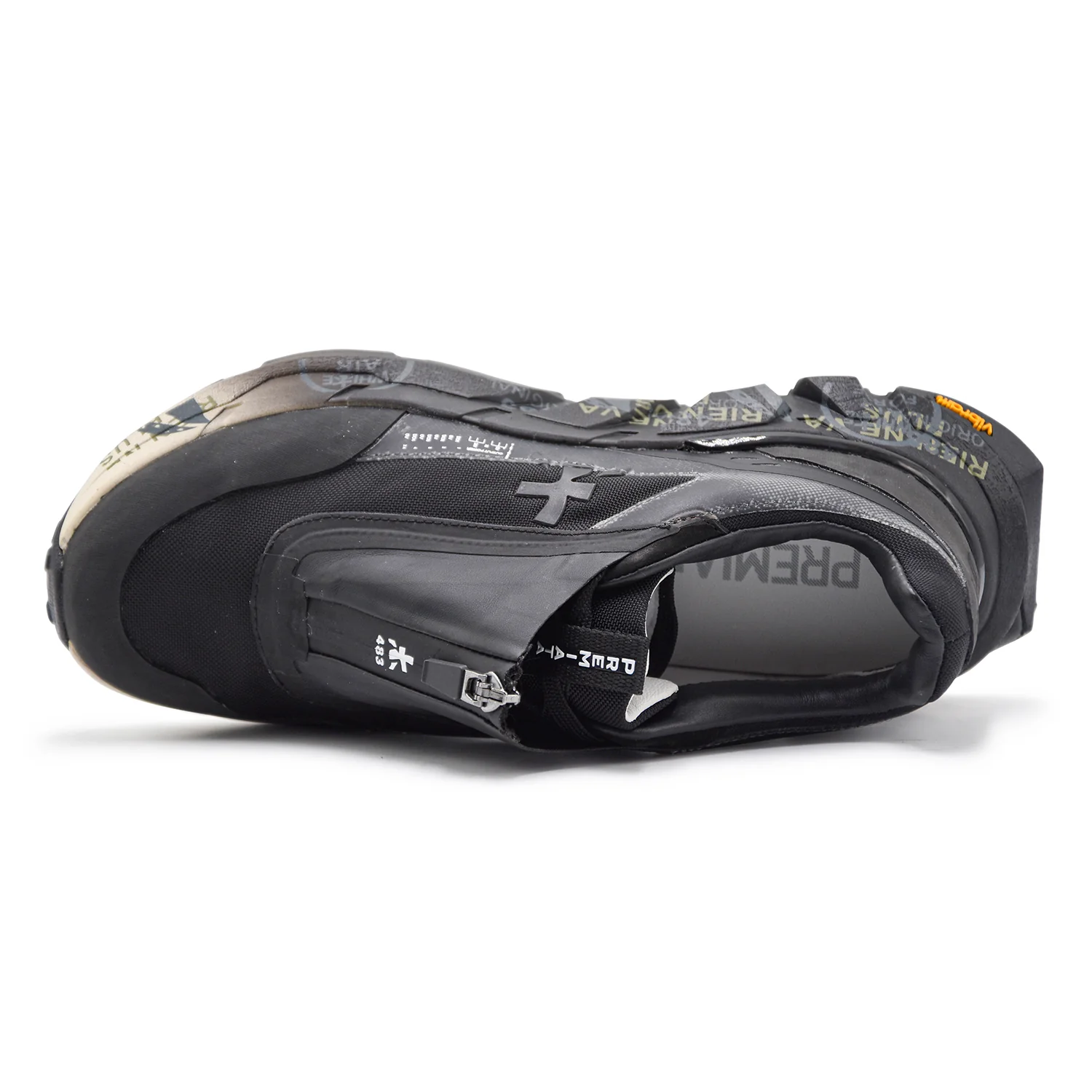 Sneakers Premiata Sciliard 448 Donna Tessuto Nero Resistente - Image 4