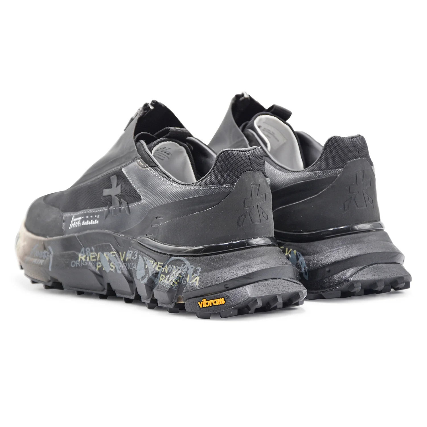 Sneakers Premiata Sciliard 448 Donna Tessuto Nero Resistente - Image 5