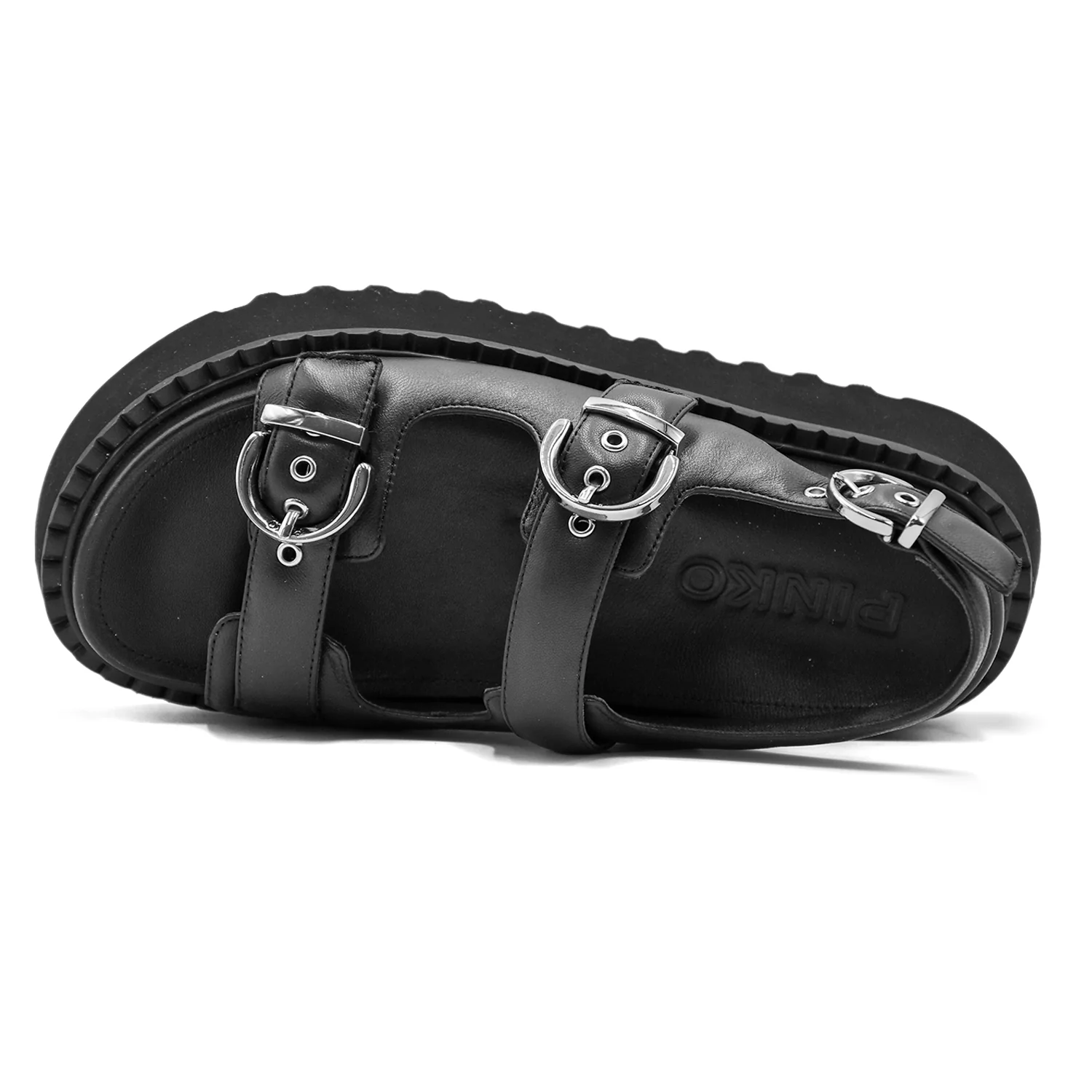 Sandali Pinko Nero Kate Ideali Per Look Urban Grintoso Donna - Image 4