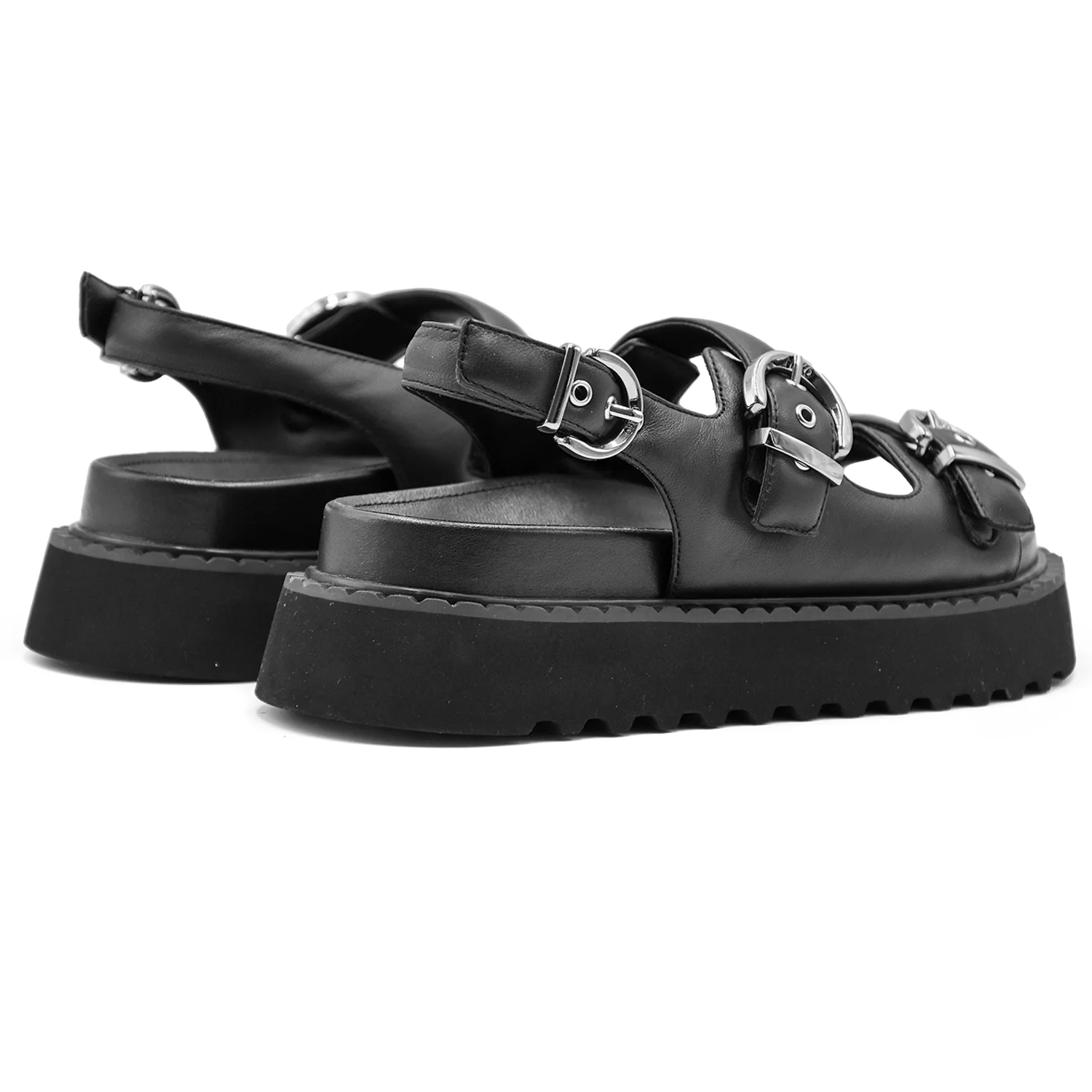 Sandali Pinko Nero Kate Ideali Per Look Urban Grintoso Donna - Image 5