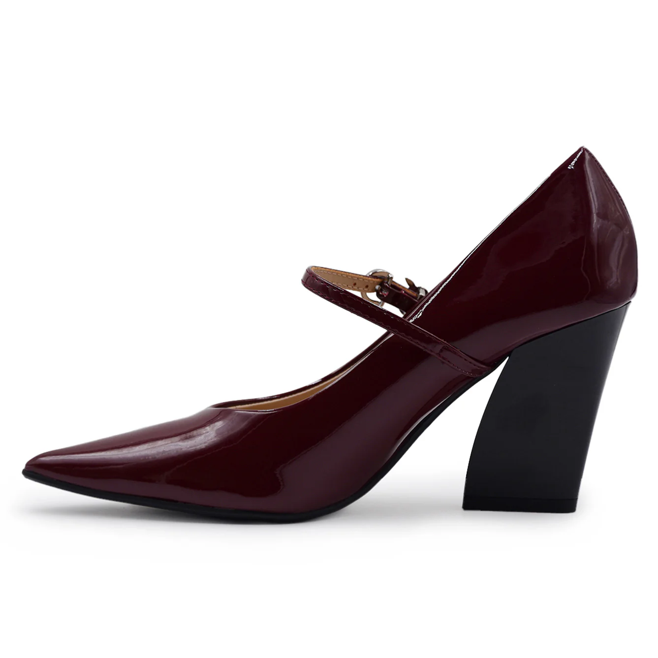 Décolleté Mary Jane Pinko Donna Viola Vernice Patent Berry Red - Image 3
