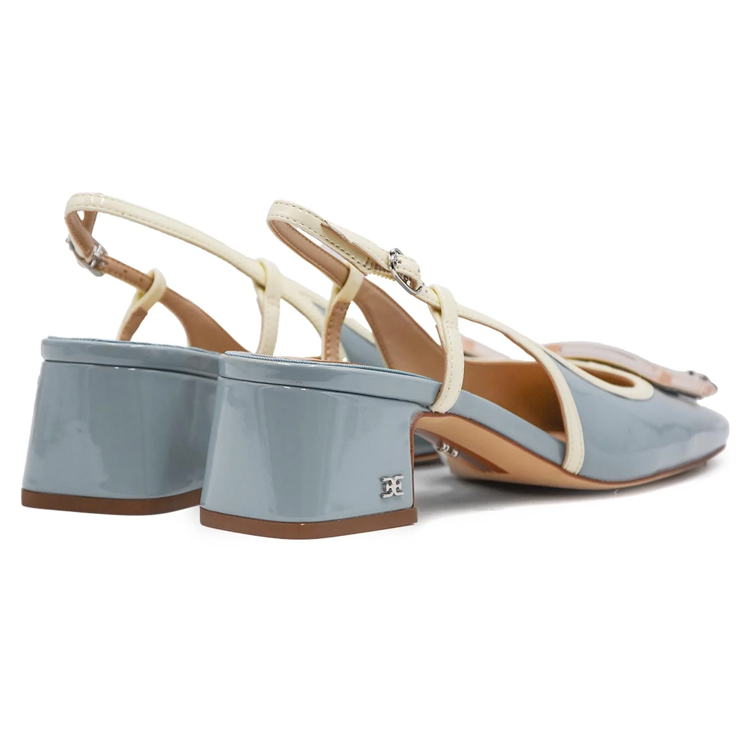Sam Edelman Chanel Celeste Lucido Sofisticato Look Elegante Donna - Image 3