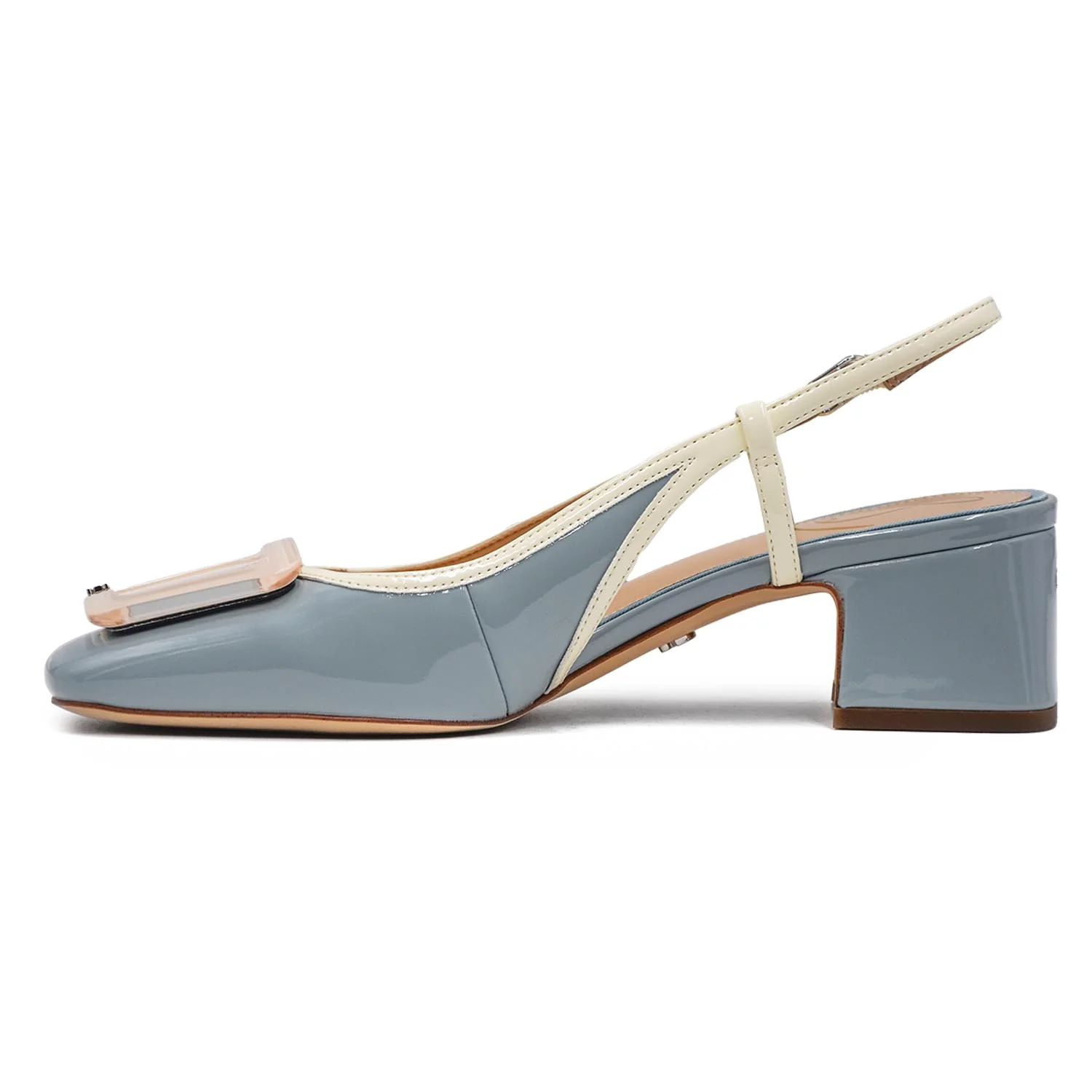 Sam Edelman Chanel Celeste Lucido Sofisticato Look Elegante Donna - Image 4