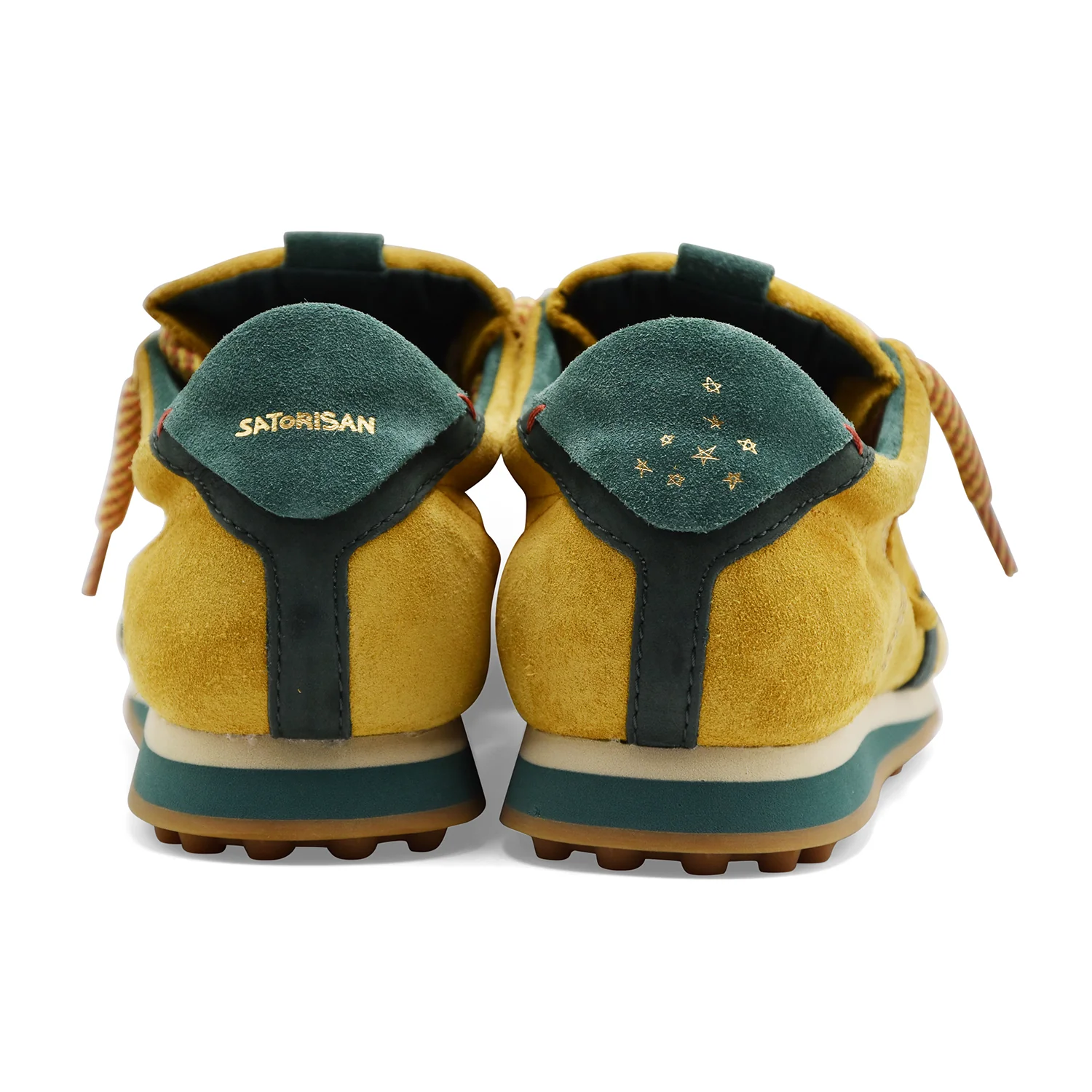 Sneakers Satorisan Uomo Stardust Pelle Scamosciata Gialla Verde - Image 3