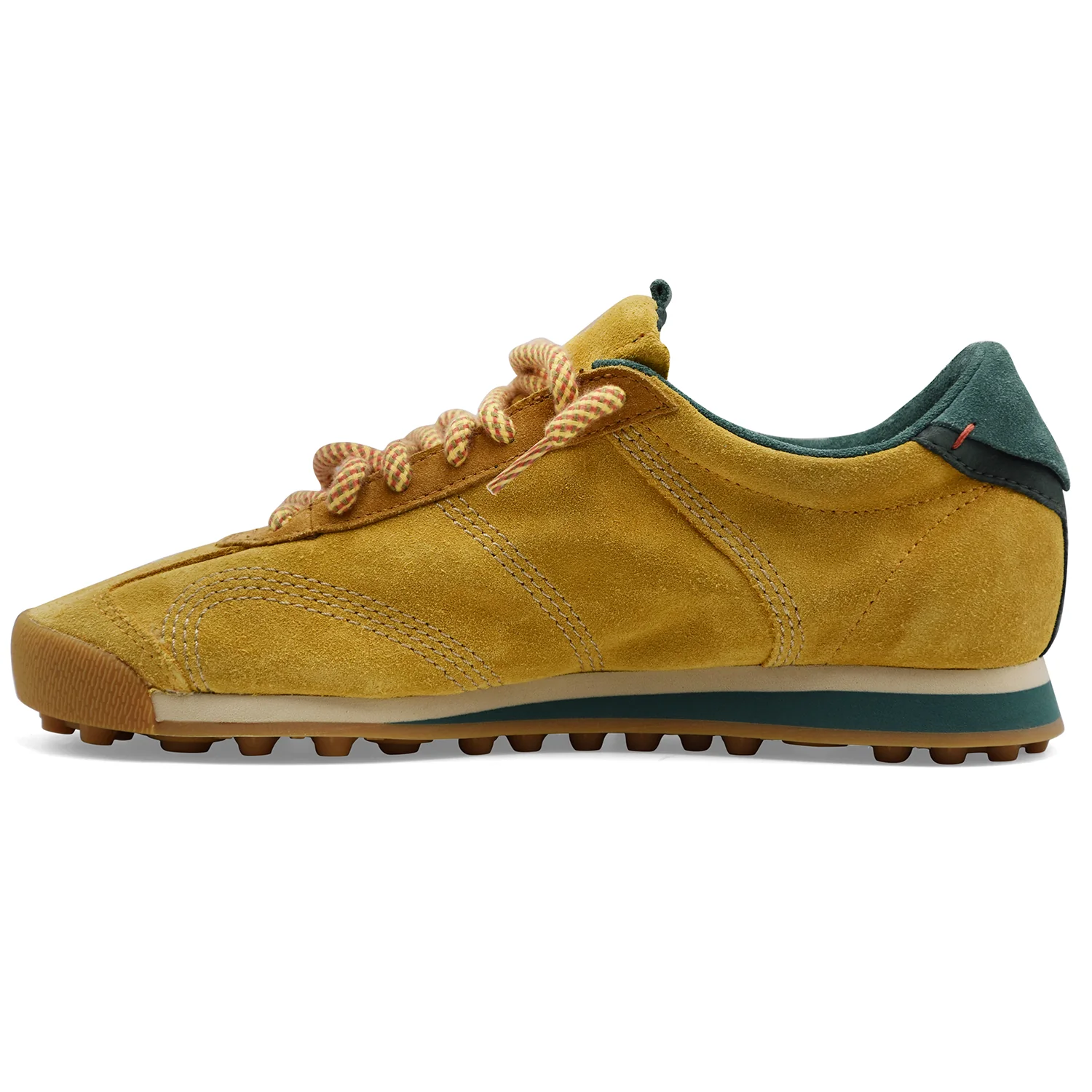 Sneakers Satorisan Uomo Stardust Pelle Scamosciata Gialla Verde - Image 4