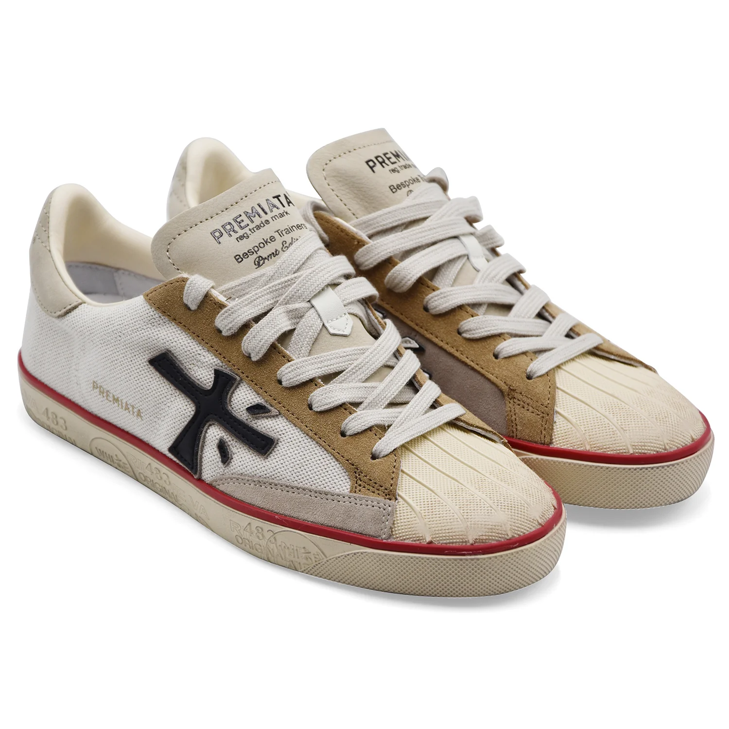 Sneakers Uomo Premiata Steven 8052 Off White Look Streetwear - Image 2