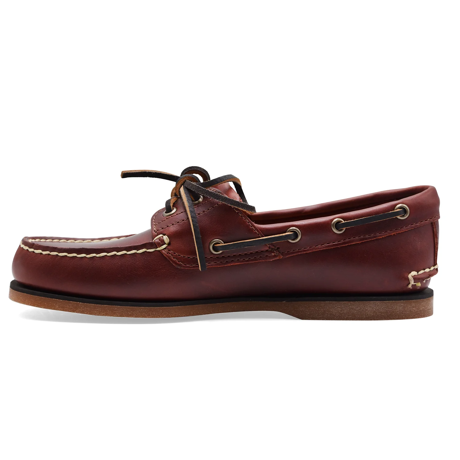 Timberland Scarpe Da Barca Uomo Vera Pelle Color Cuoio Iconico - Image 4