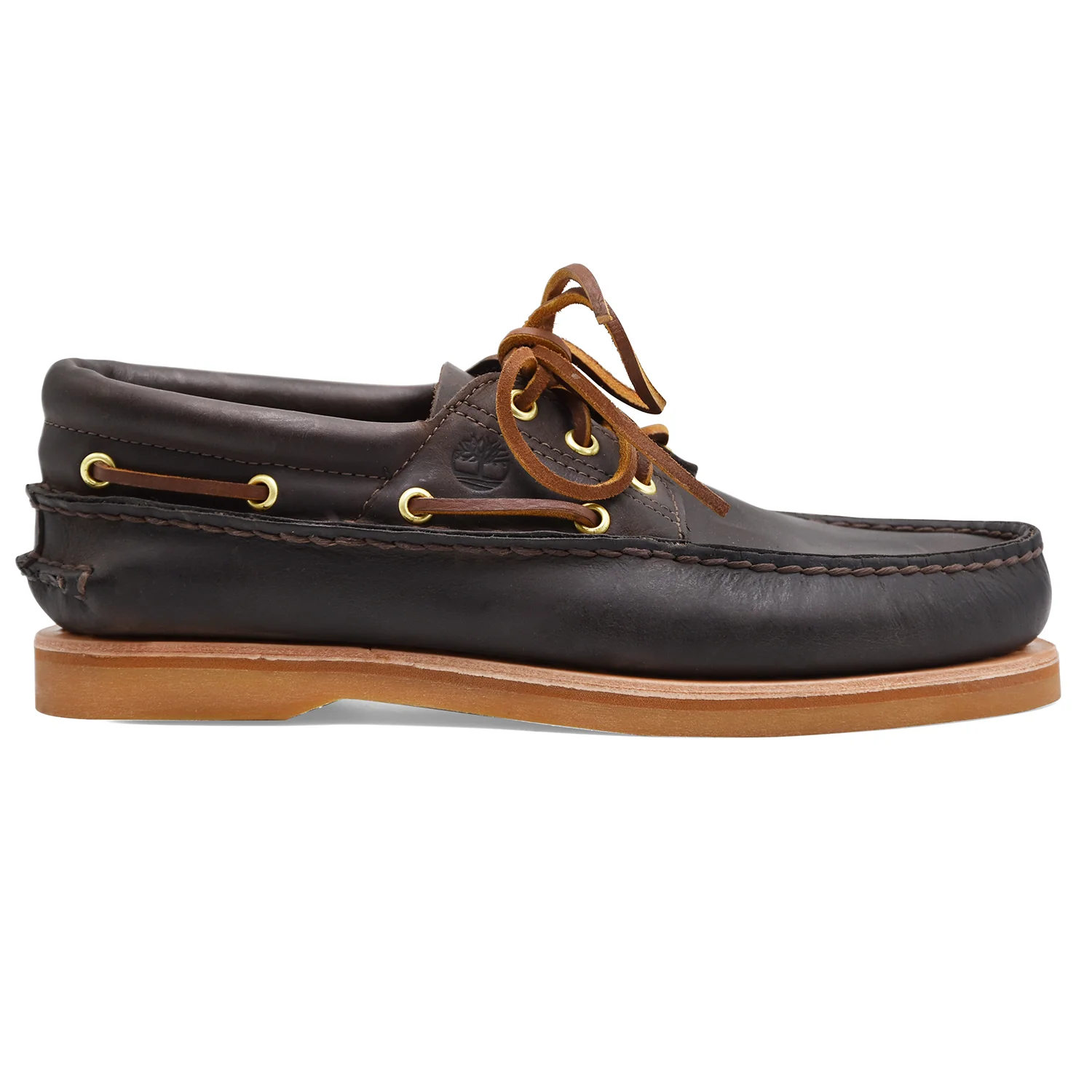 Scarpe Da Barca Timberland Uomo Pelle Marrone Con Suola Vibram