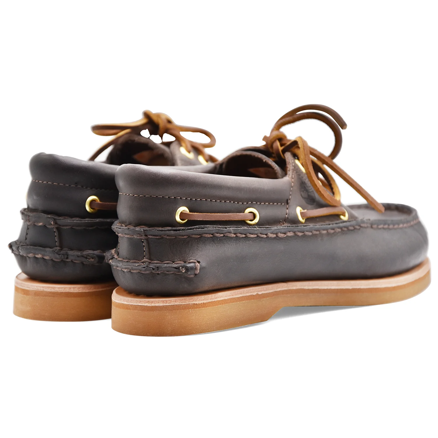 Scarpe Da Barca Timberland Uomo Pelle Marrone Con Suola Vibram - Image 3