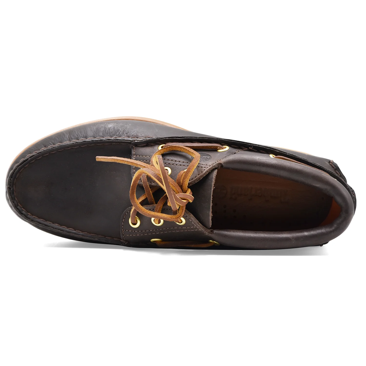Scarpe Da Barca Timberland Uomo Pelle Marrone Con Suola Vibram - Image 5