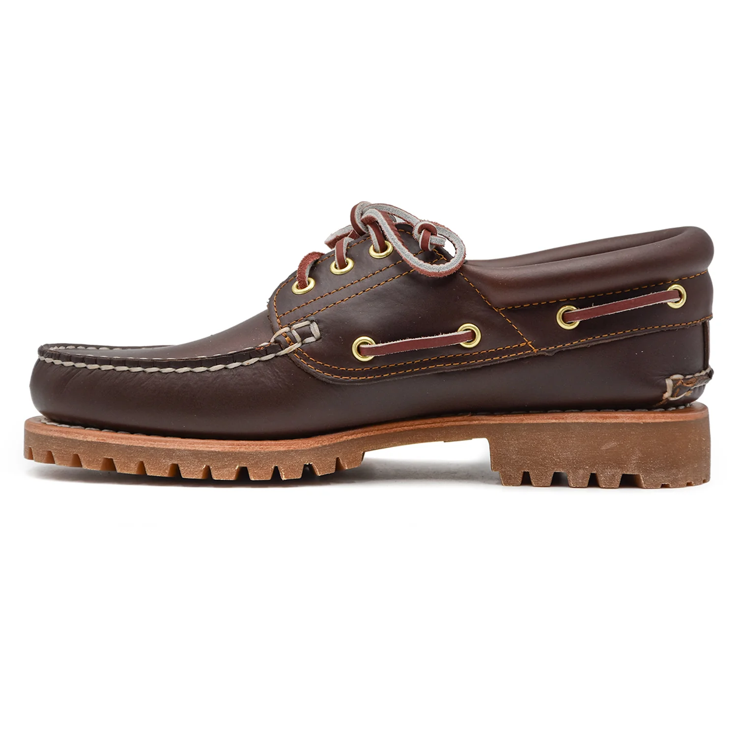 Timberland Stringate Uomo 3-Eye Lug Marrone A Tre Occhielli - Image 3