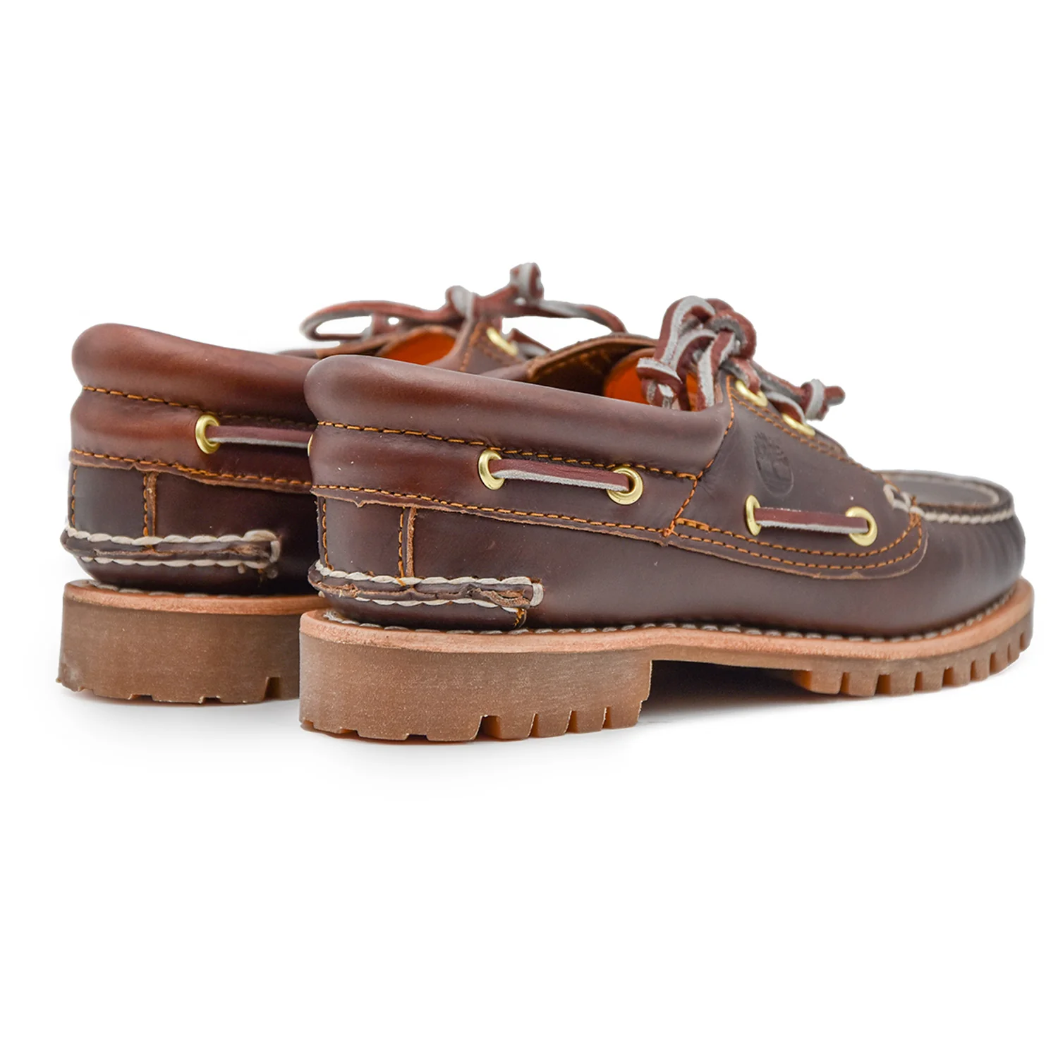 Timberland Stringate 3-Eye Lug Donna Burgundy Pelle Premium - Image 3