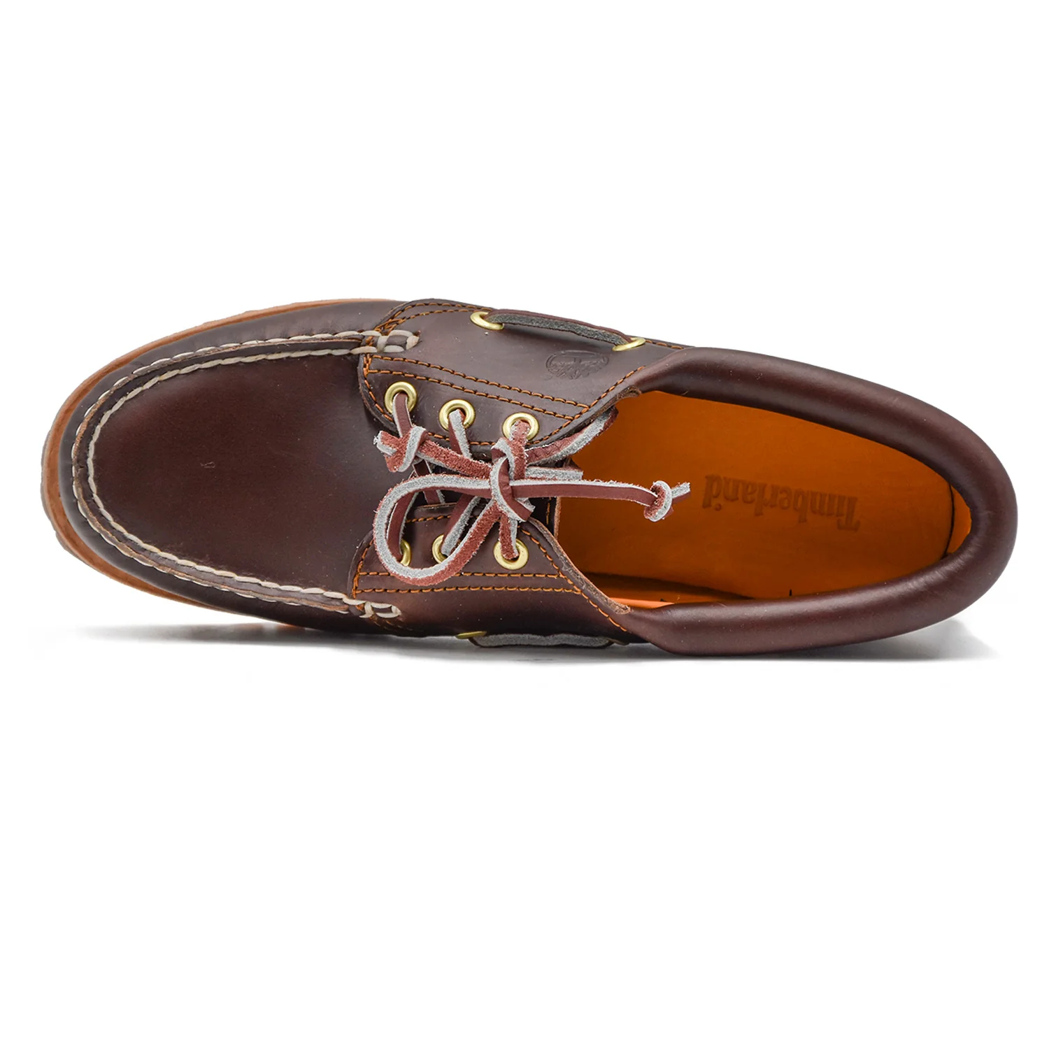Timberland Stringate 3-Eye Lug Donna Burgundy Pelle Premium - Image 5