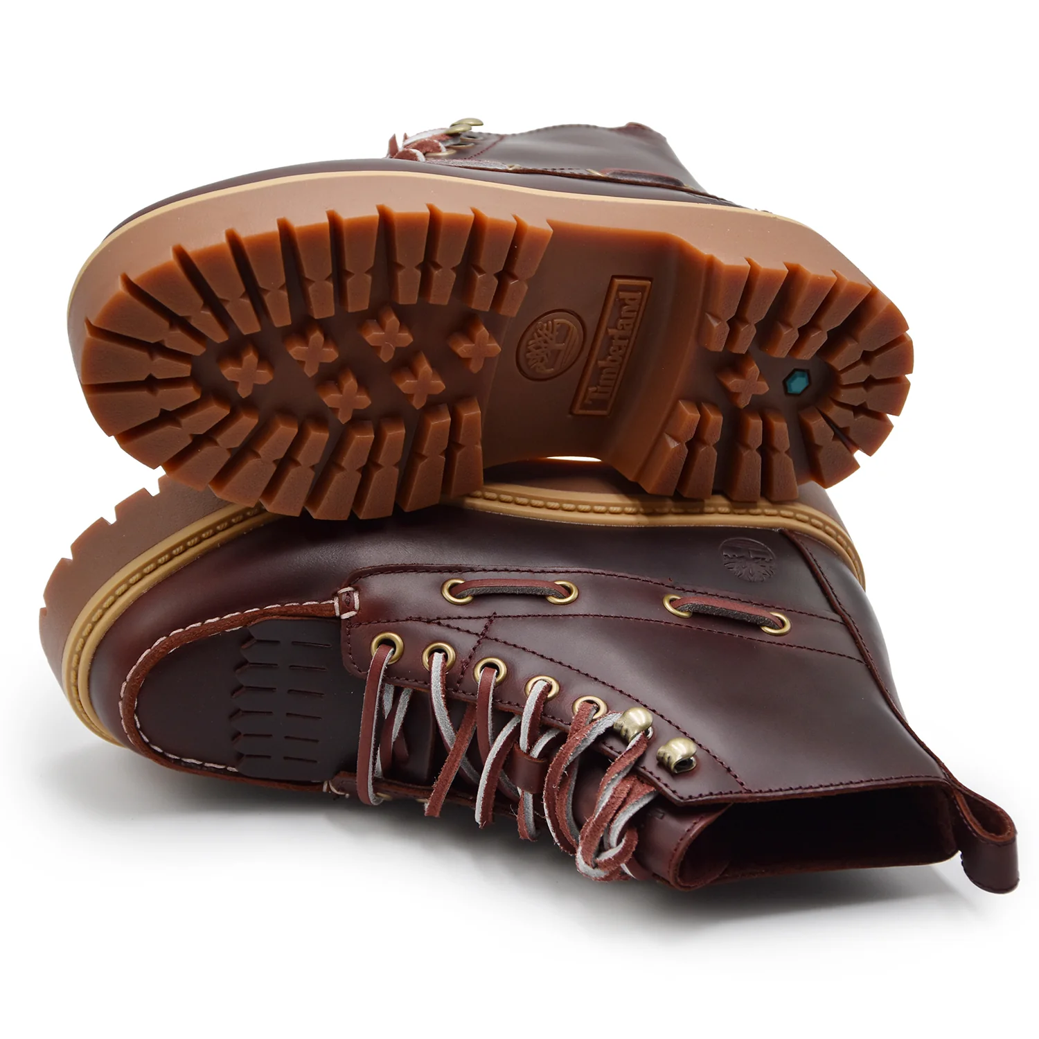 Timberland Donna Stivaletti Stone Street Sfrangiati Burgundy - Image 5