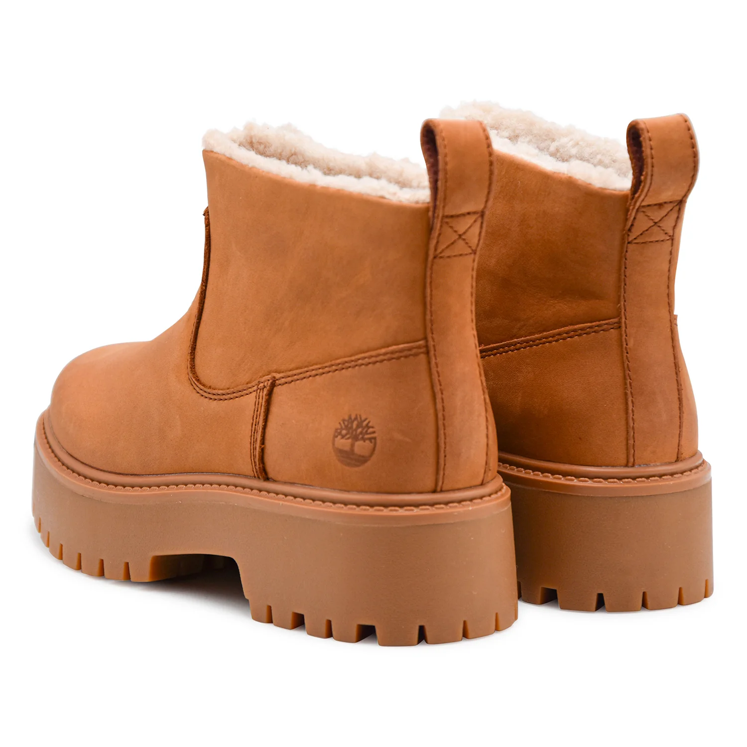 Beatles Timberland Donna Platform Beige Mid Warm Lined Boot - Image 3