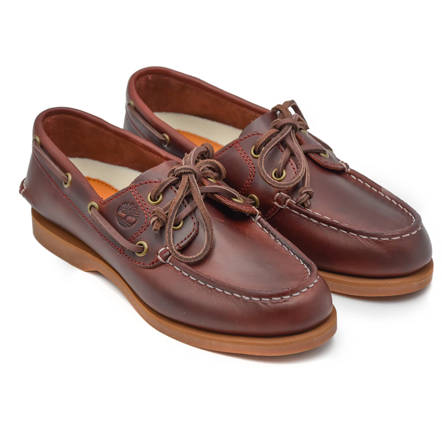 Stringate Timberland Donna Classico In Stile Nautico Burgundy - Image 2