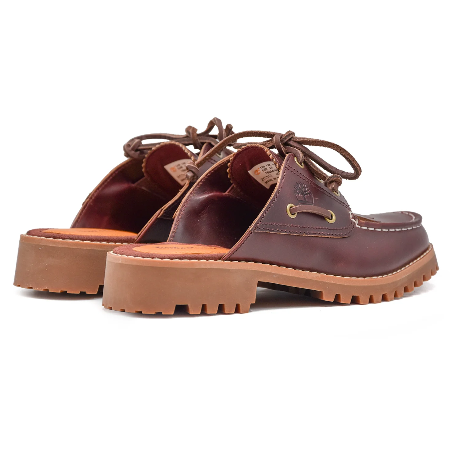 Timberland Donna Sabot Noreen Burgundy Per Un Look Quotidiano - Image 5