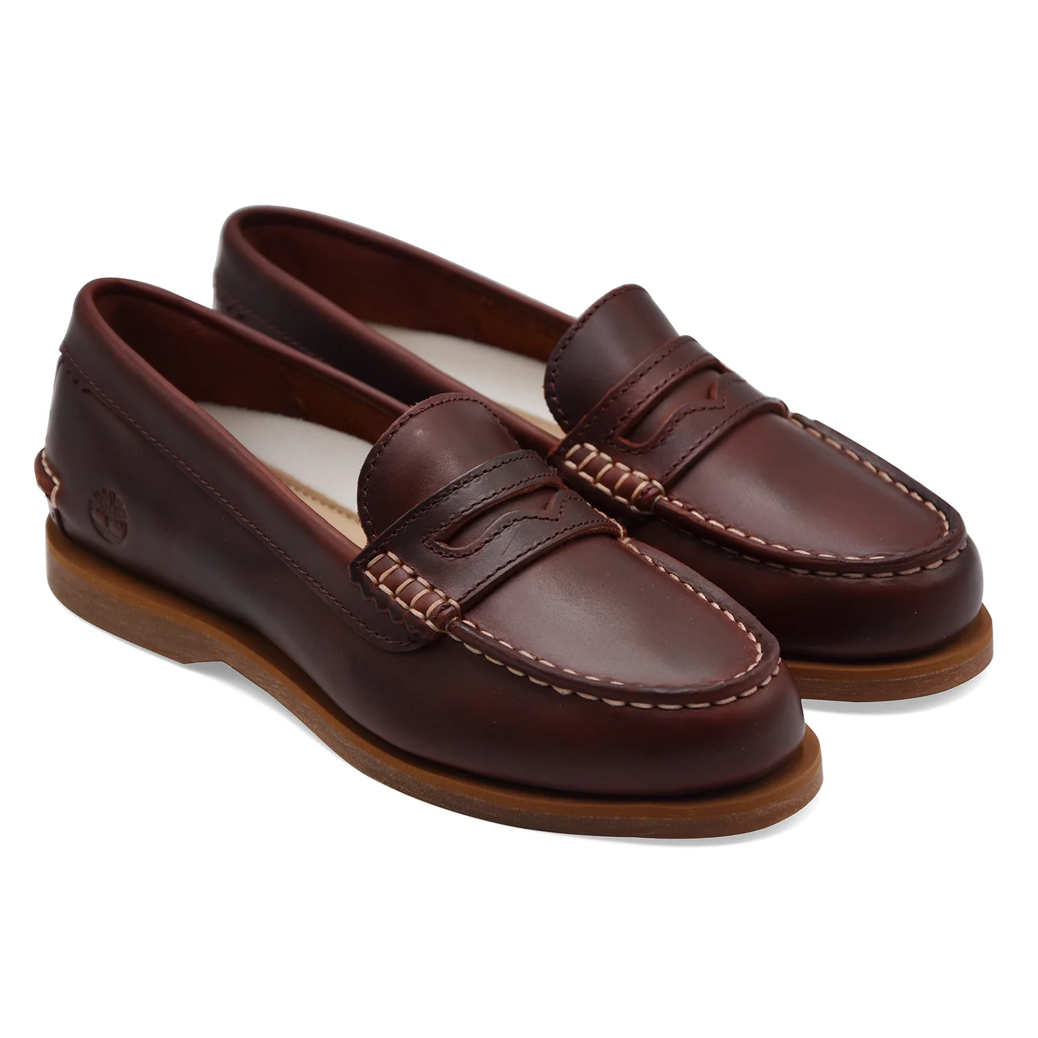Mocassini Da Donna Timberland Classic Boat Burgundy Full Grain - Image 2