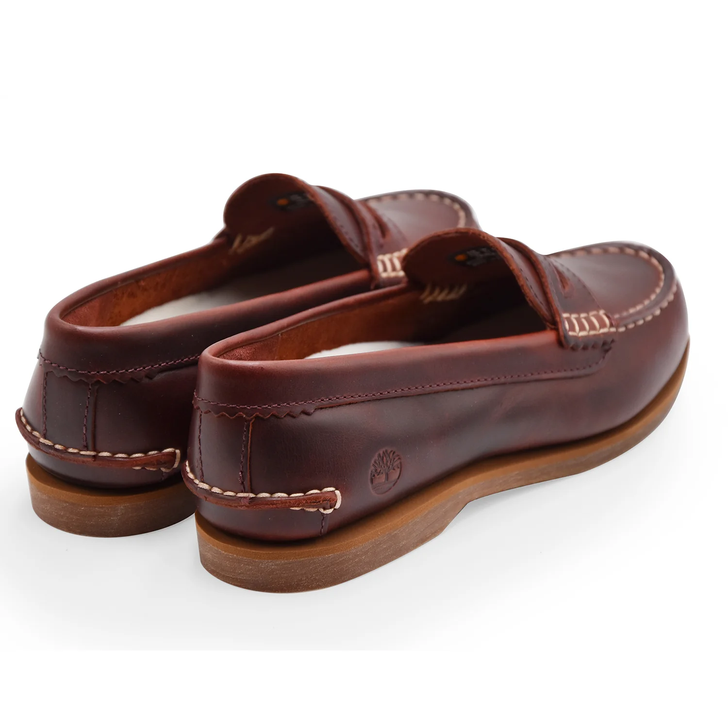 Mocassini Da Donna Timberland Classic Boat Burgundy Full Grain - Image 4