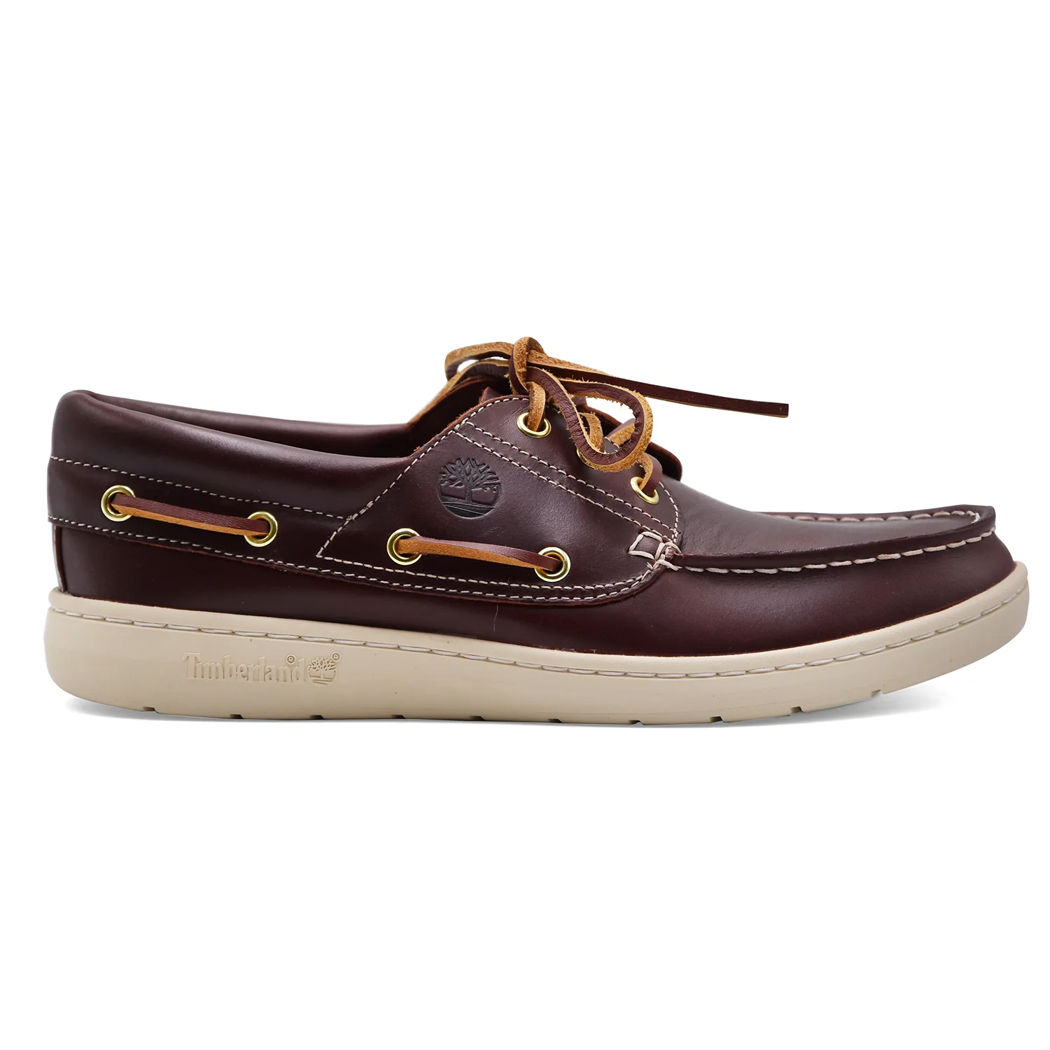 Scarpa Da Barca Timberland Uomo Pelle Marrone Suola In Gomma