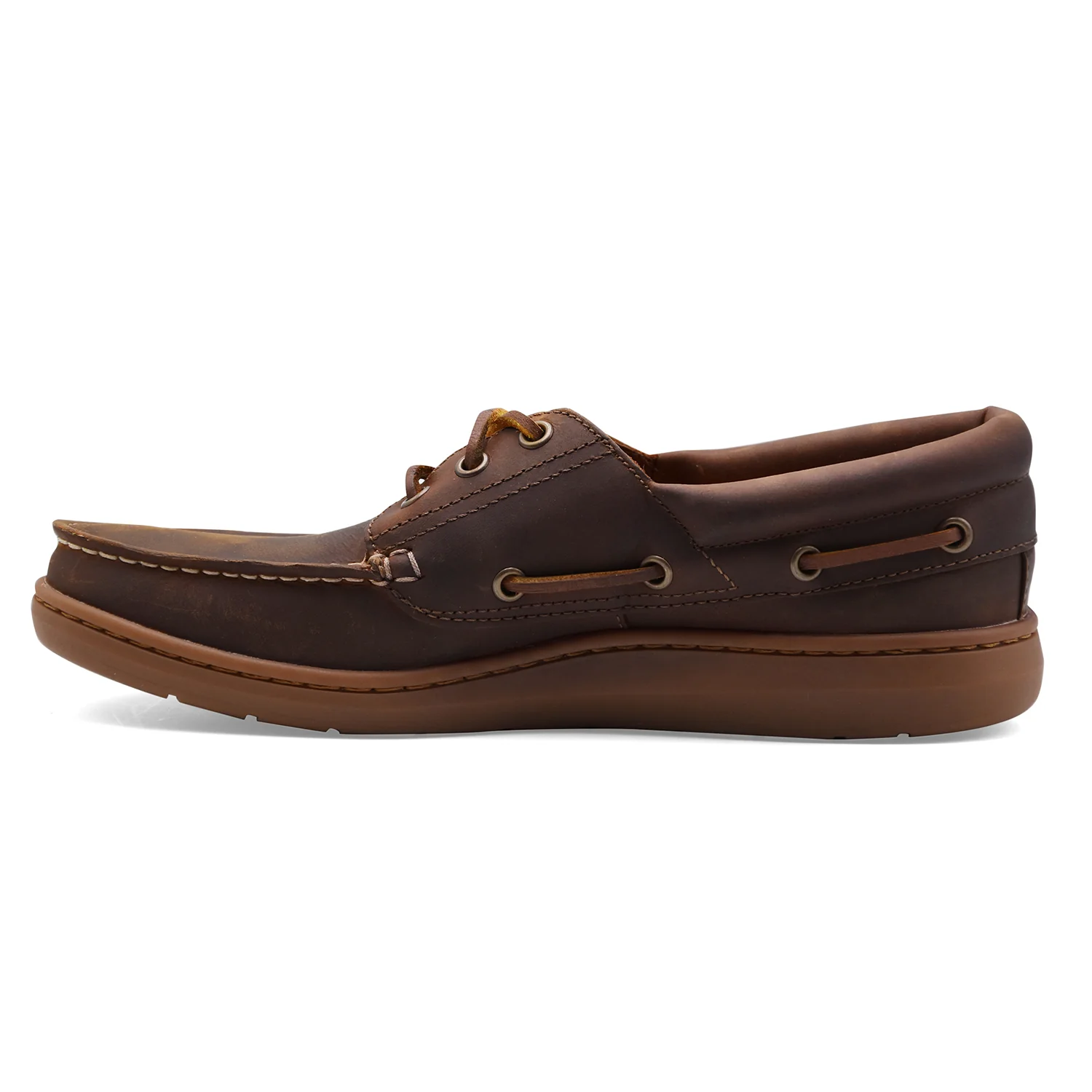 Timberland Uomo Scarpe Da Barca Pelle Marrone In Nubuck Oleato - Image 4