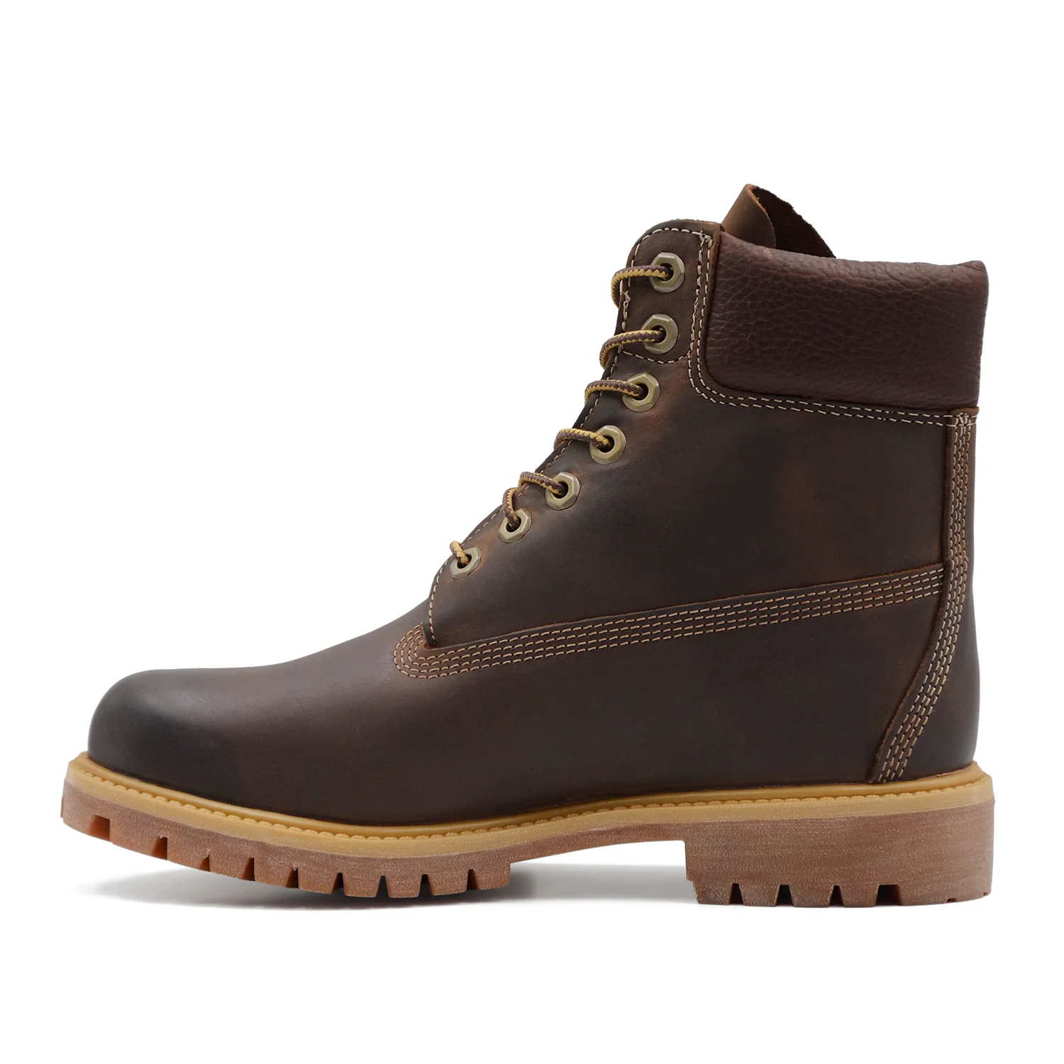 Scarponcini Timberland Uomo Pelle Marrone TB127097214 Waterproof - Image 3