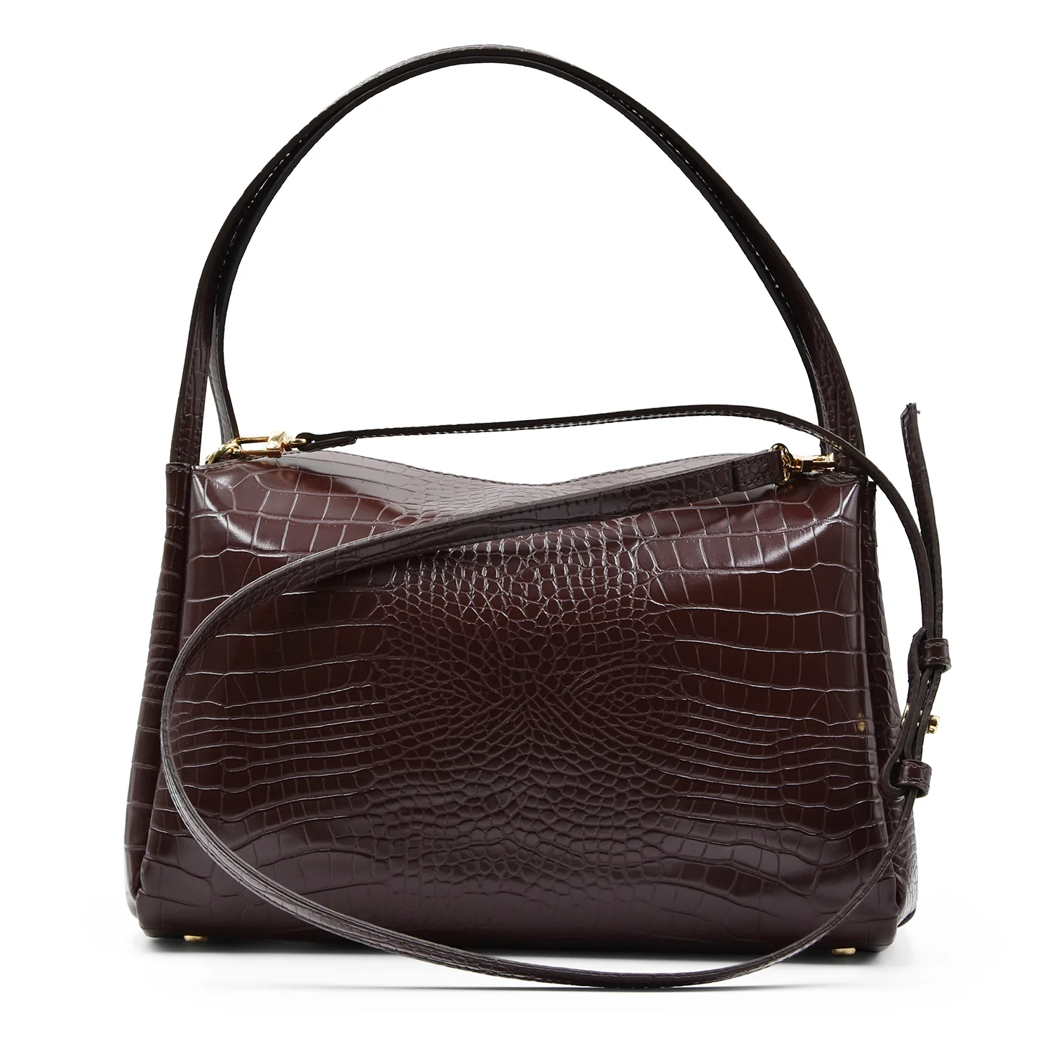 Borsa Donna THEMOIRè Eudora Croco Ebony Vegan Stile Grintoso - Image 3